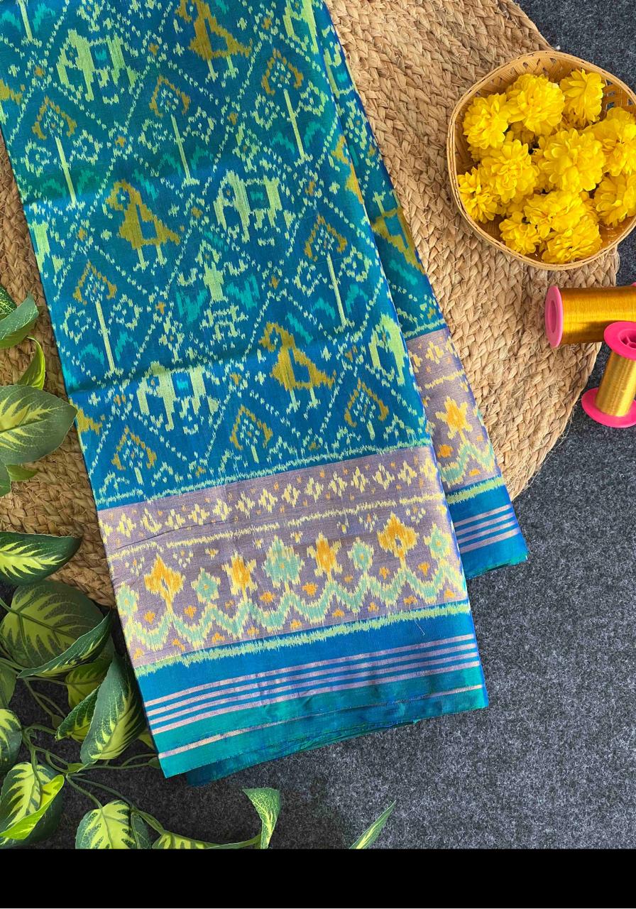 Hand woven Rajkot Ikkat Patola Silk Saree 16000/- + Shipping