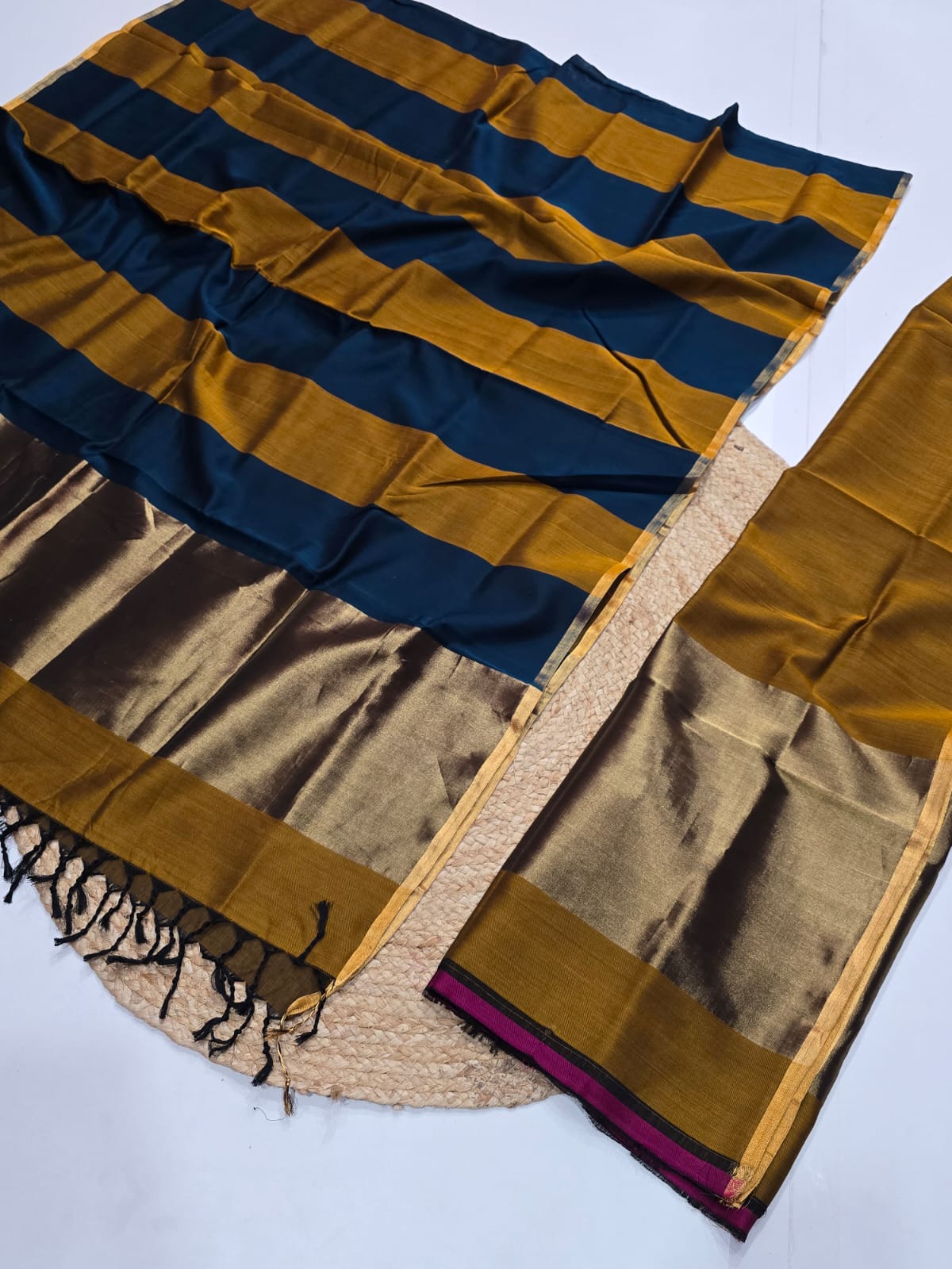 Traditional Maheshwari Handloom 4 Pedal weaving 2 Piece dress material 3500/- + Shipping