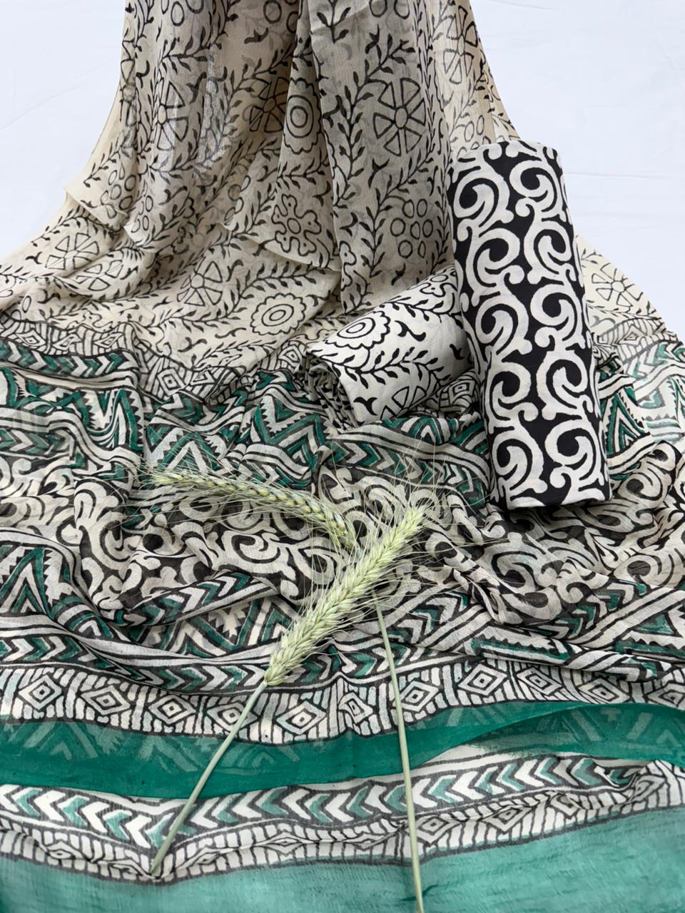 Cotton Block Print Suit 1100/- + shipping