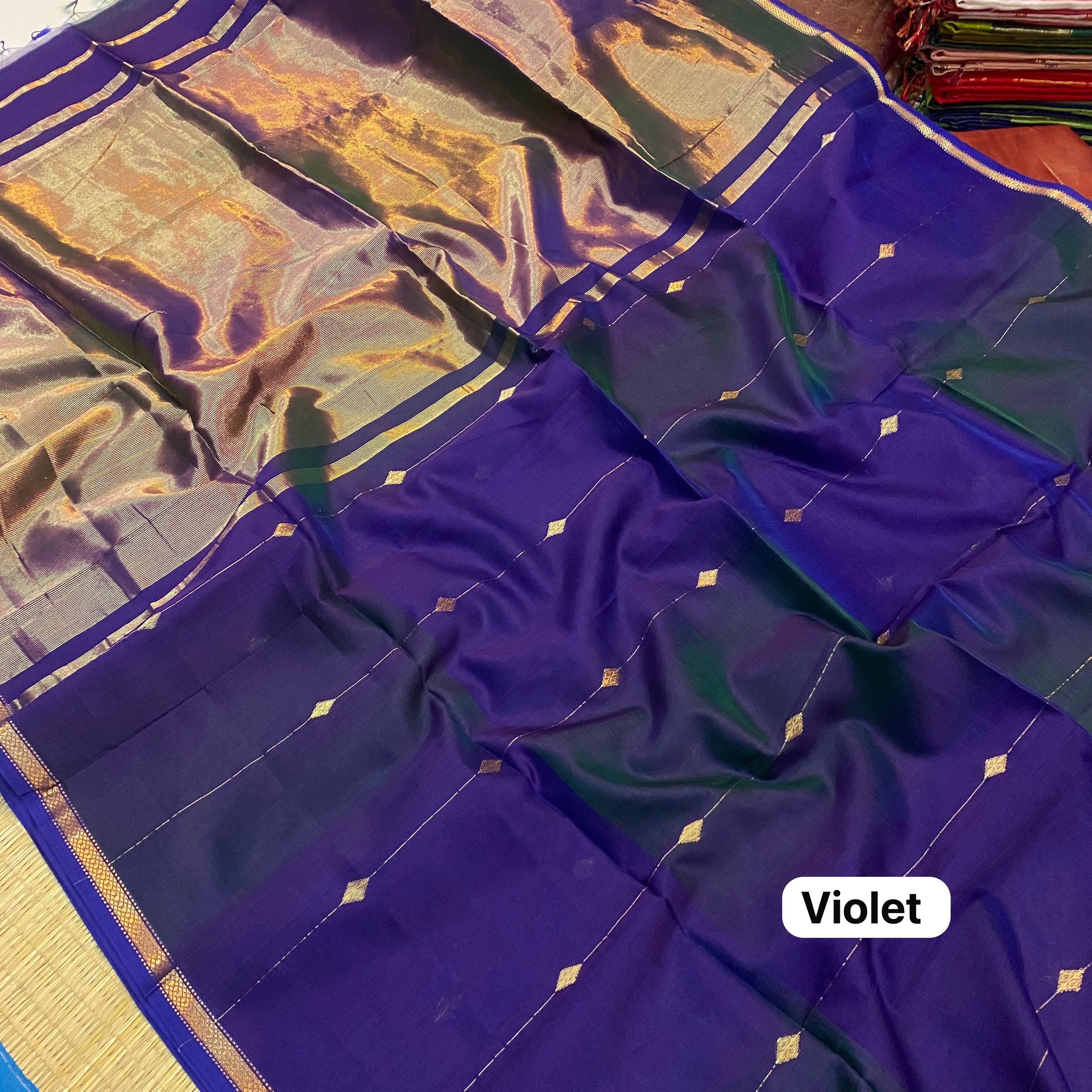 Nayantara Maheshwari handloom zari border butti saree 3750/- = Shipping