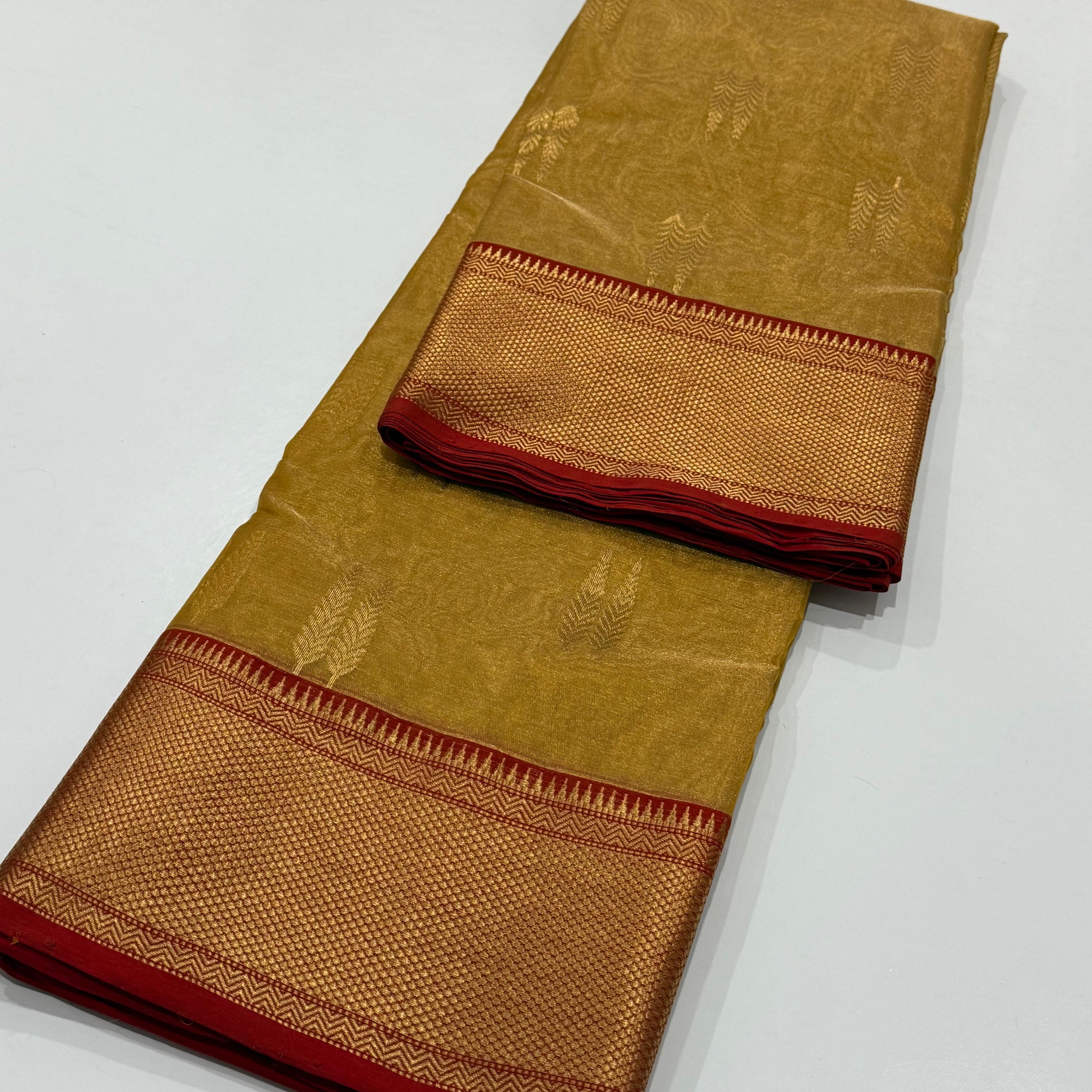 Handwoven Chanderi Tissu Katan Silk Sarees 11000 /- + Shipping