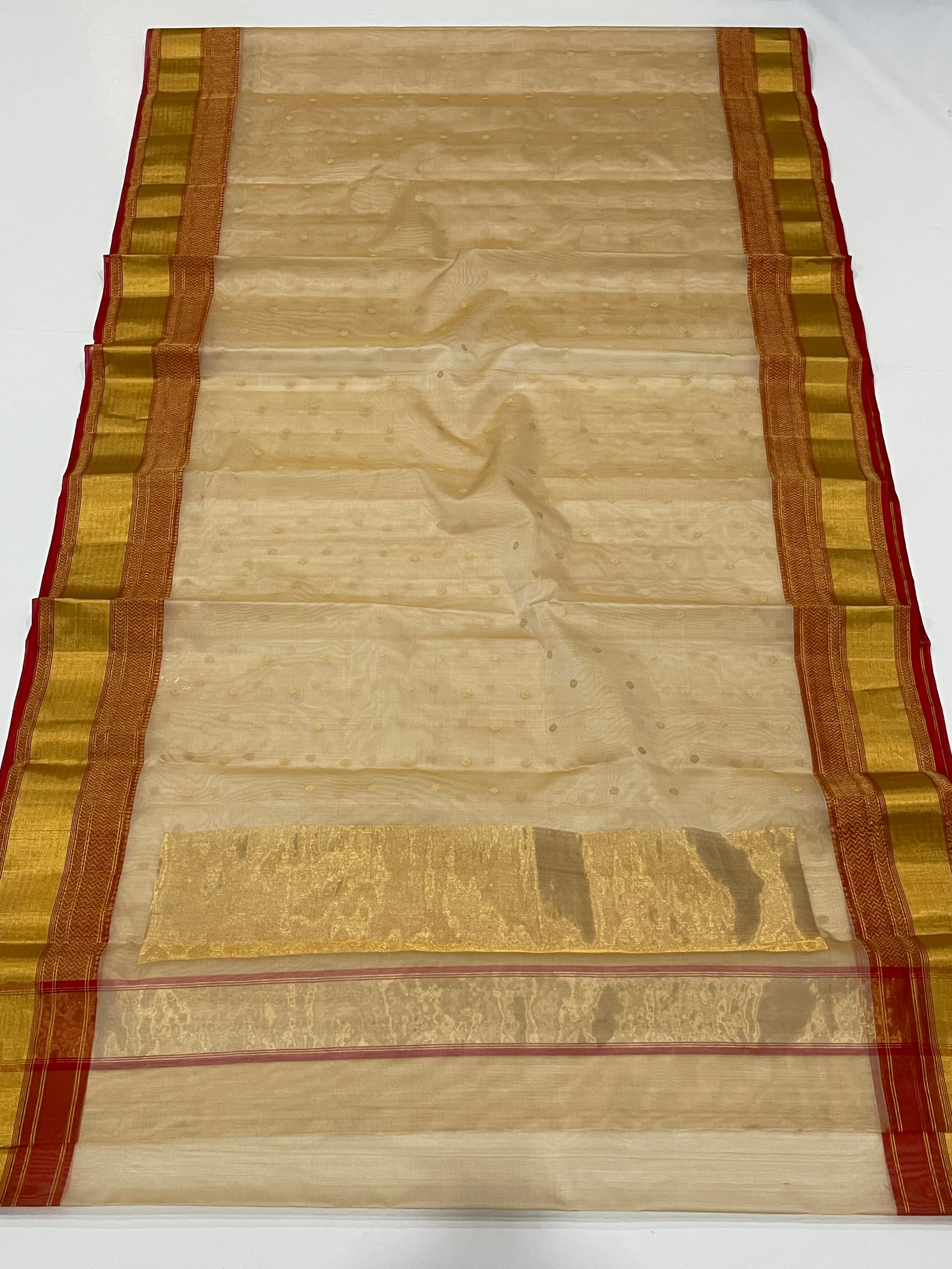 Chanderi Handwoven Handloom Pure Silk Saree 15000/- + Shipping