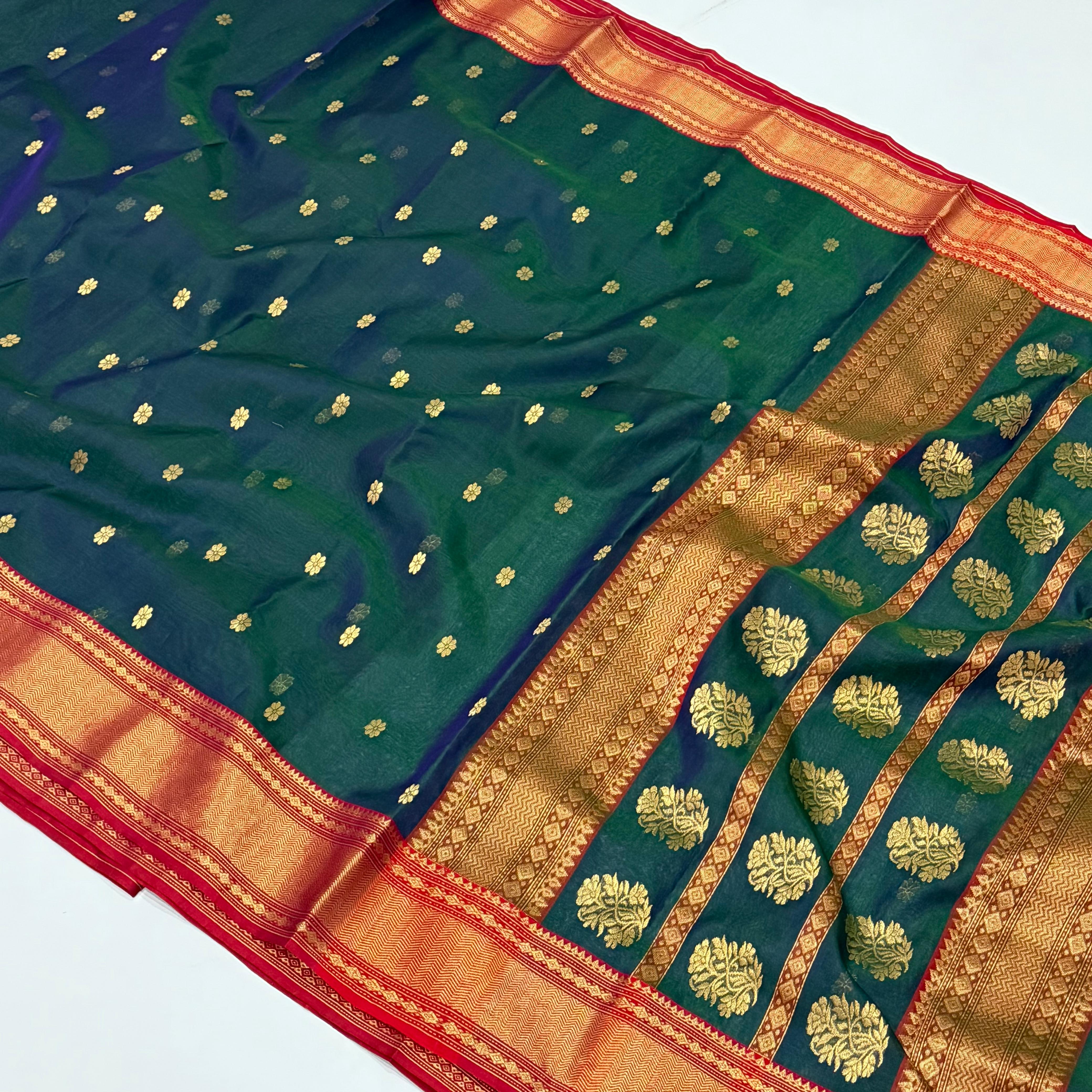 Chanderi Handwoven Handloom Silk Saree 10000/- + Shipping