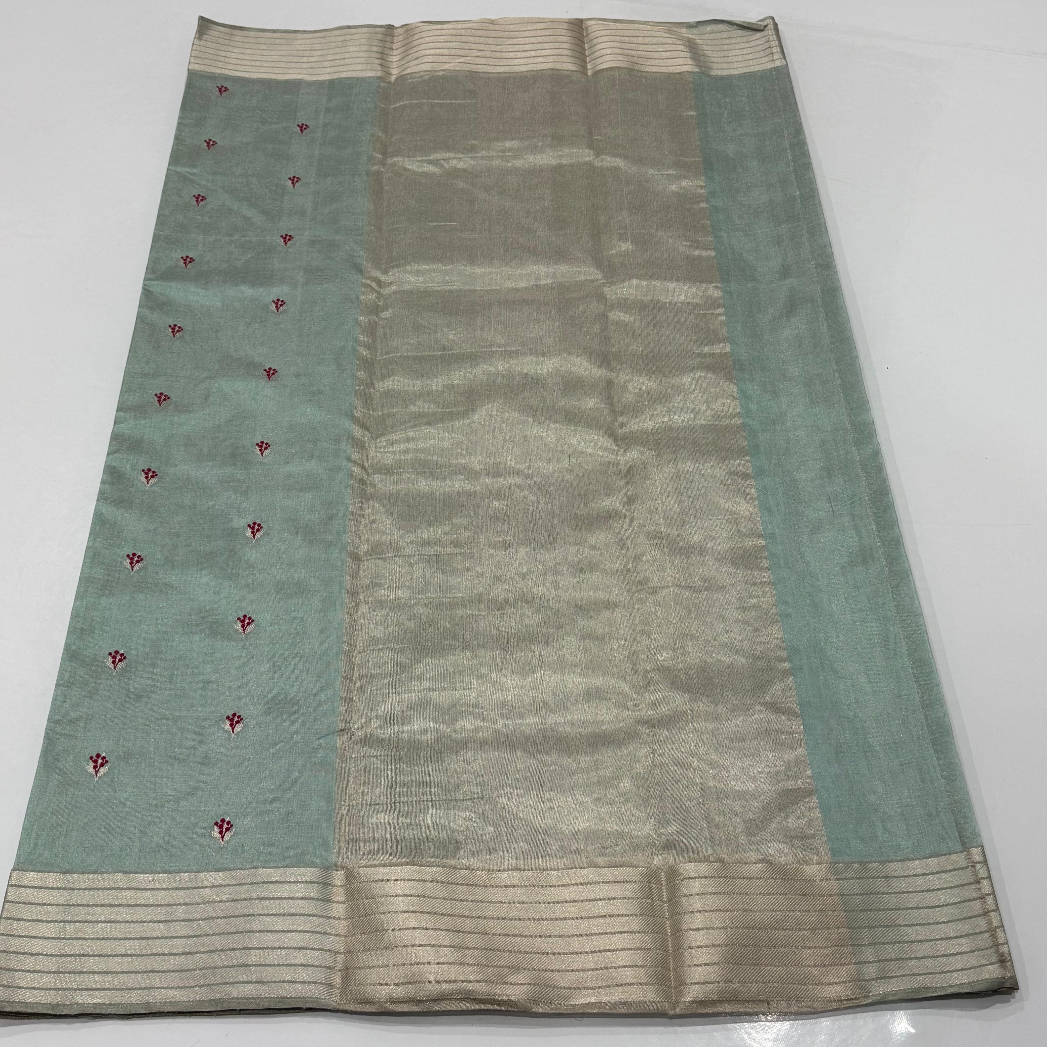 Chanderi Tissu Pattu Silk Saree 16000/- + Shipping