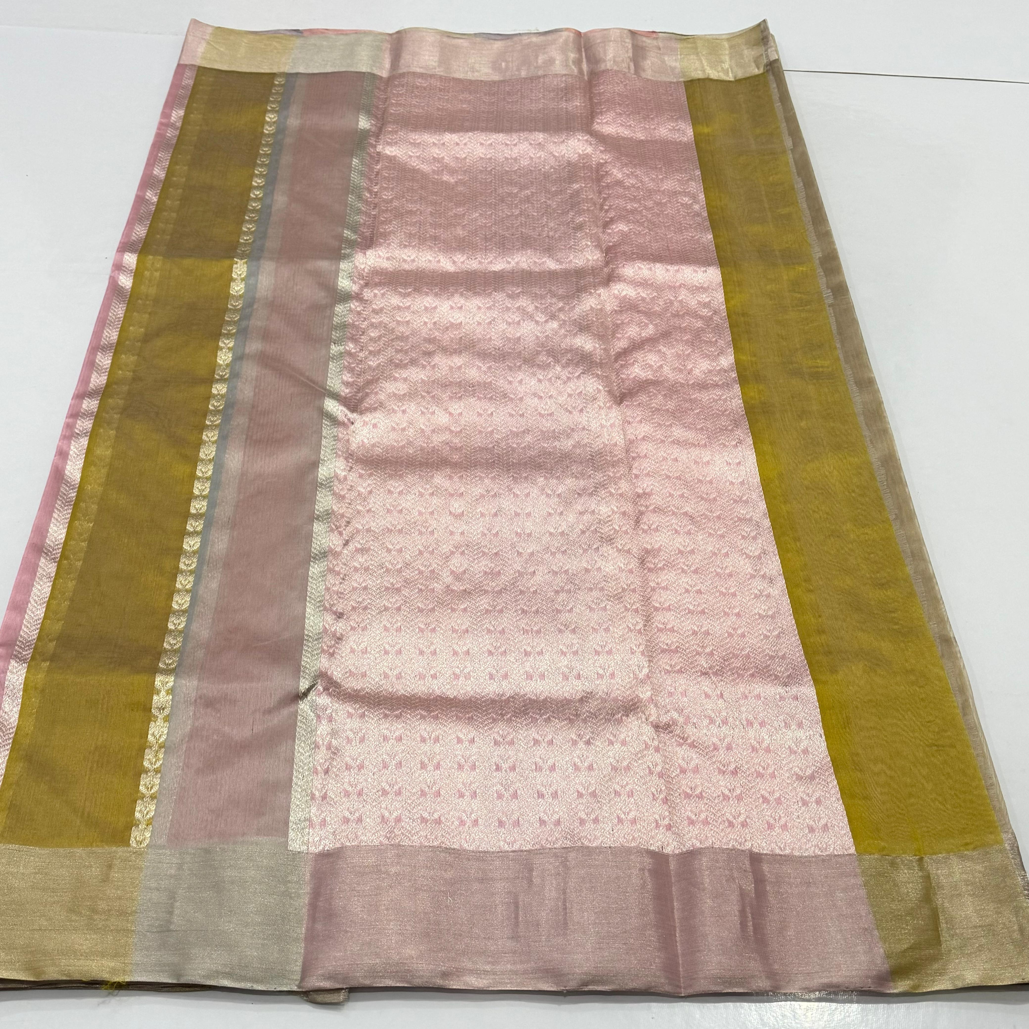 Elegant Chanderi Pattu Silk Saree 11000/- + Shipping
