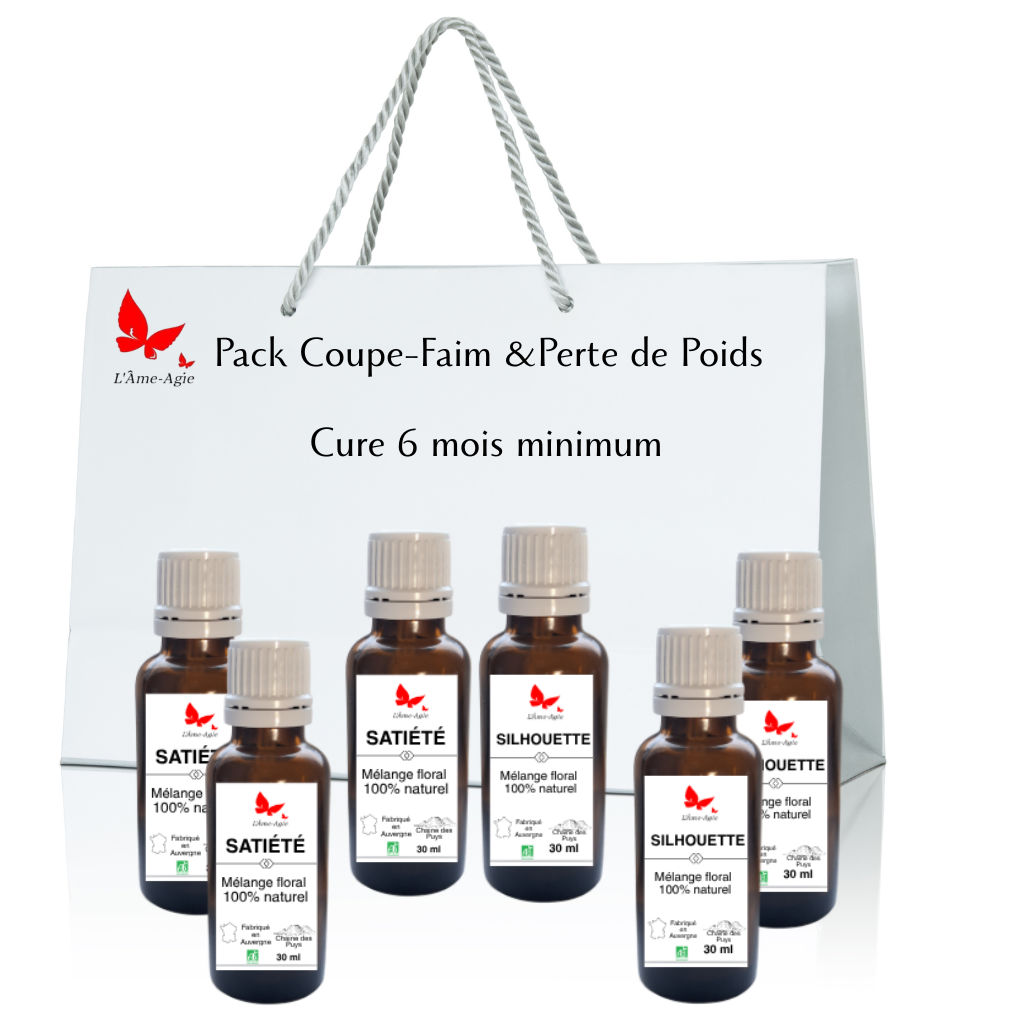 A Fleurs d'Être - Pack Silhouette + Satiété - Cure 6 mois par L'Âme-Agie