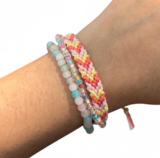 Chevron Bracelet with Beads