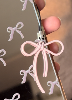 Pink Bow Phone Charm