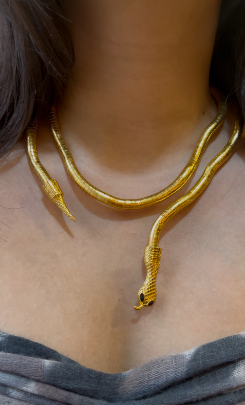 Gold Snake Necklace