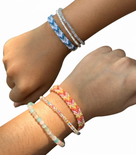 Chevron Bracelet with Beads