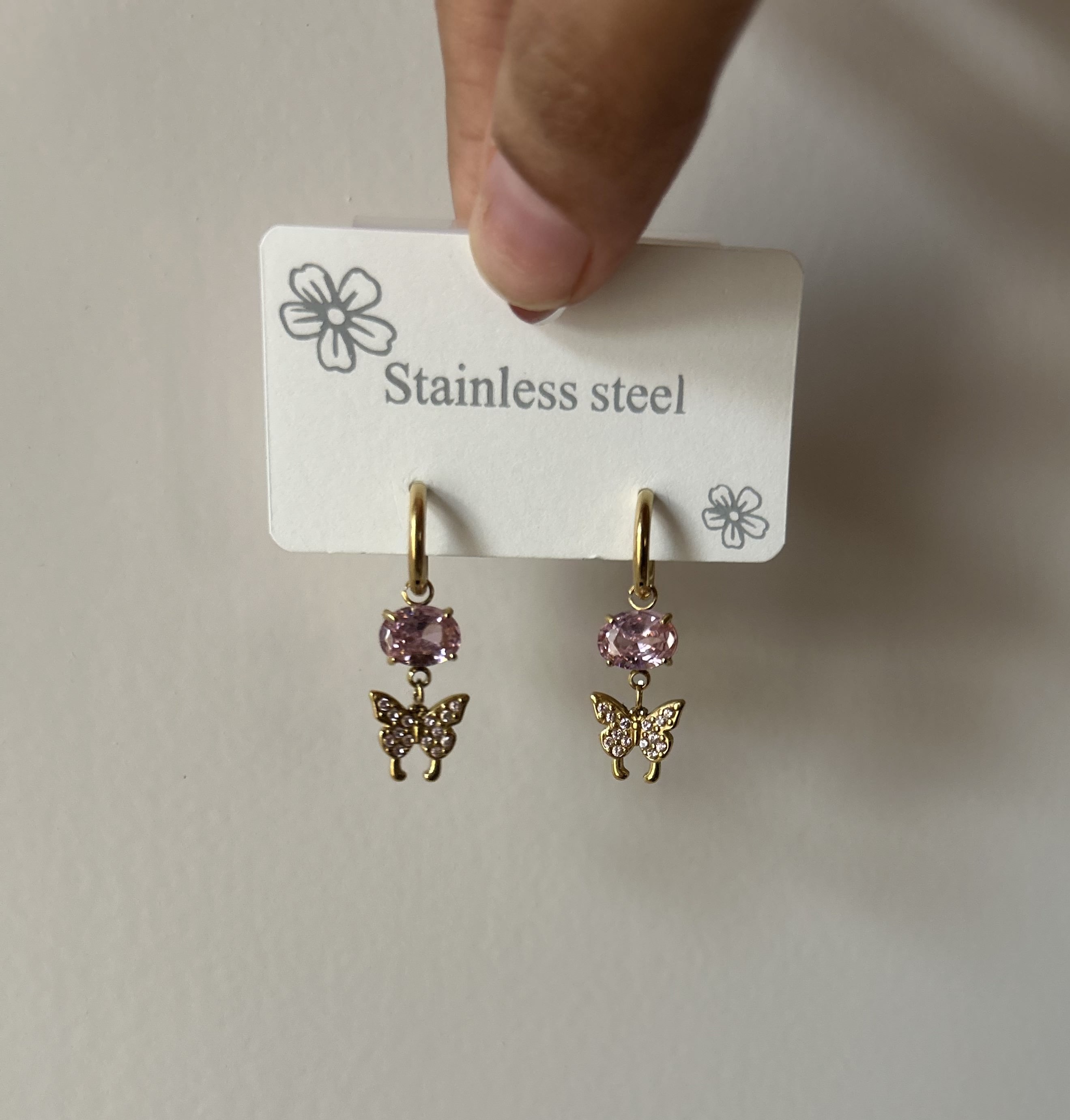 Butterfly Charm Earrings