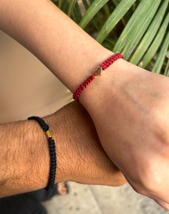 Couple Heart Charm Bracelets