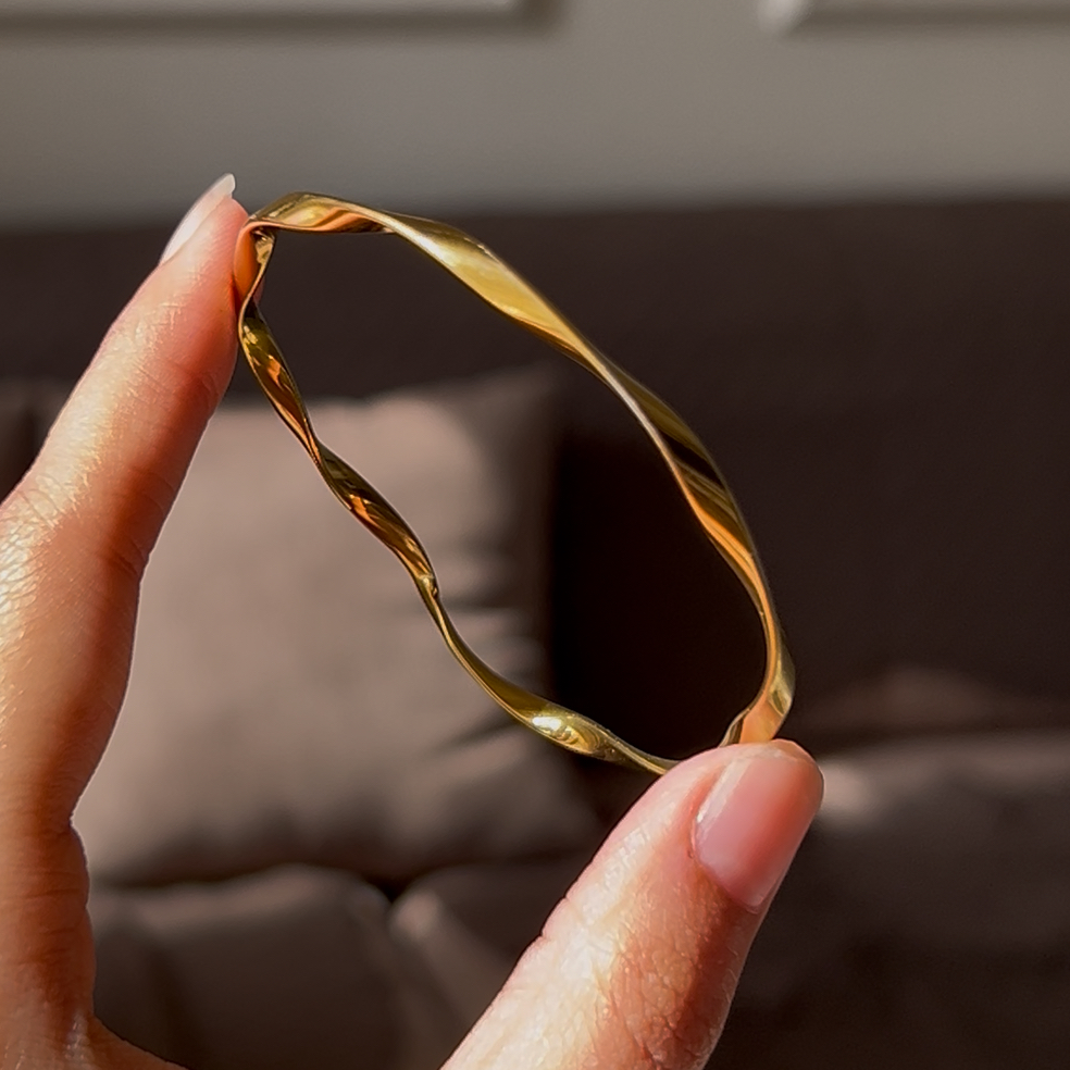 Twisted Gold Bracelet