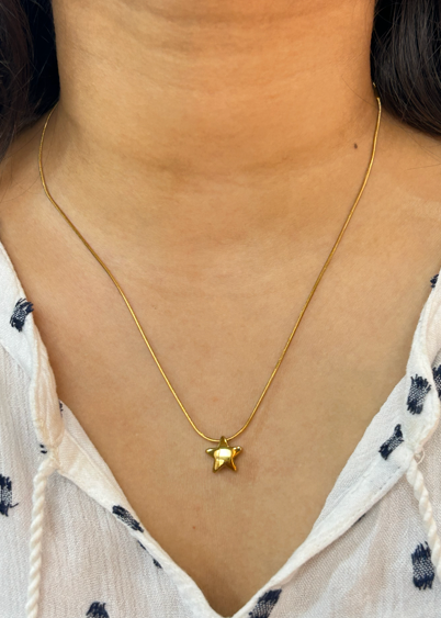 Gold Star Necklace