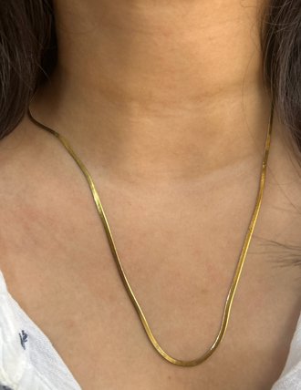 Gold Snake Chain Necklace
