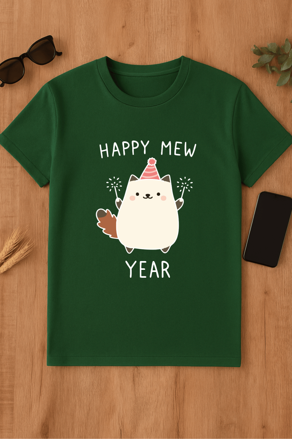 Camiseta Happy Mew Year