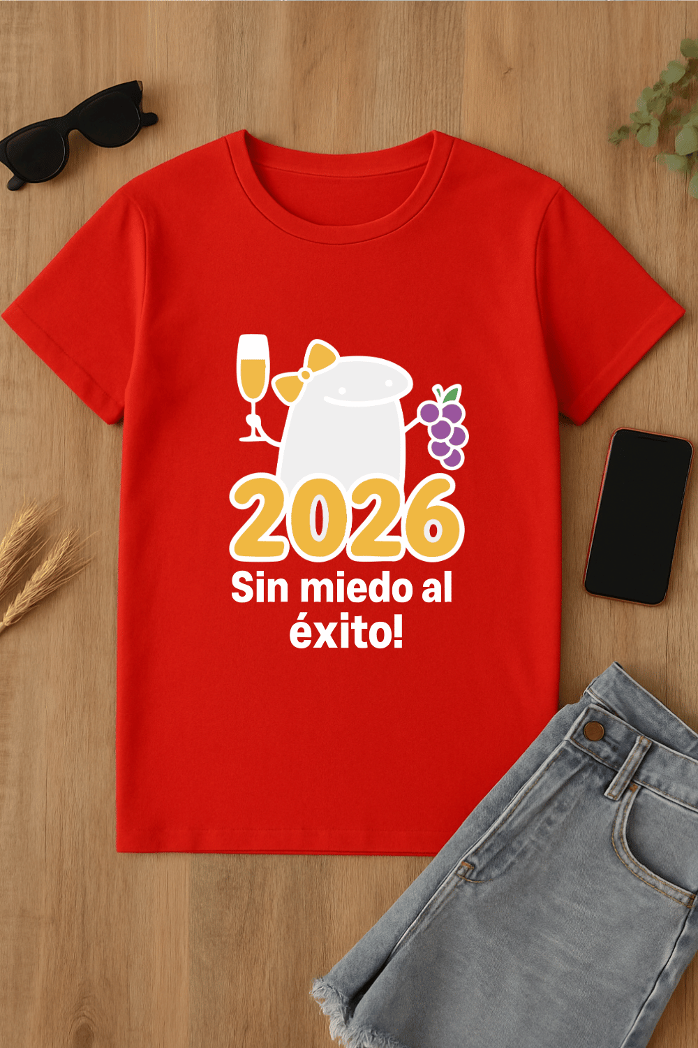 Camiseta roja 2026 Sin miedo al éxito