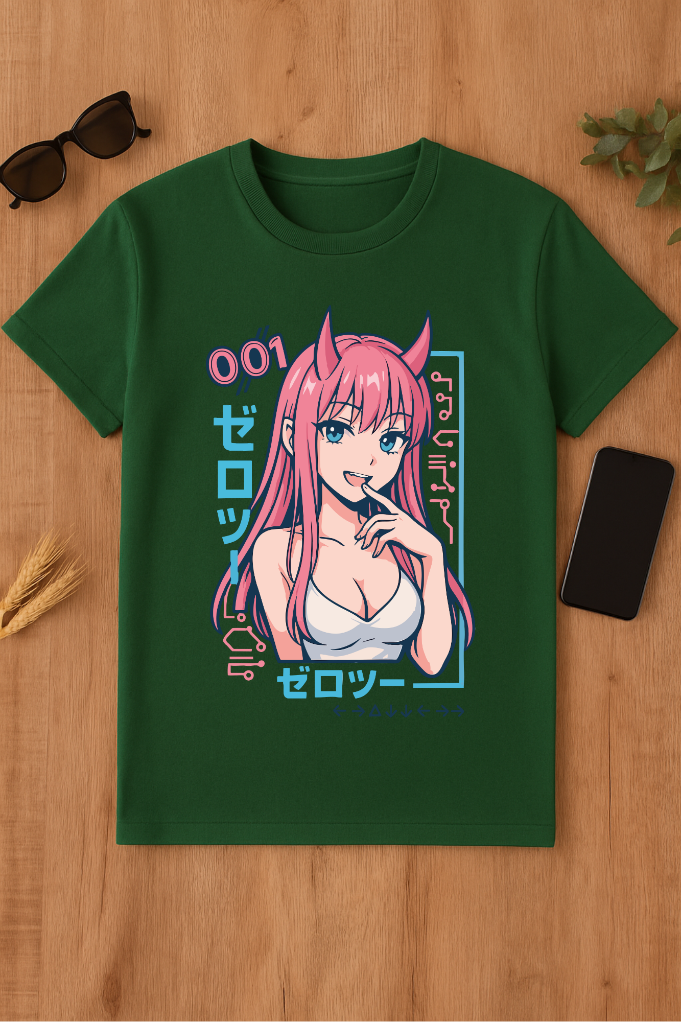 Camiseta de anime Zero Two