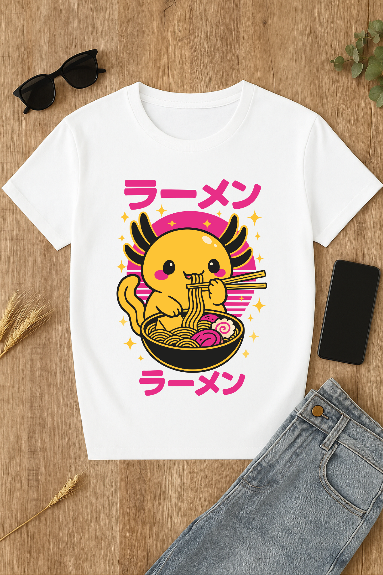 Camiseta con diseño de ramen