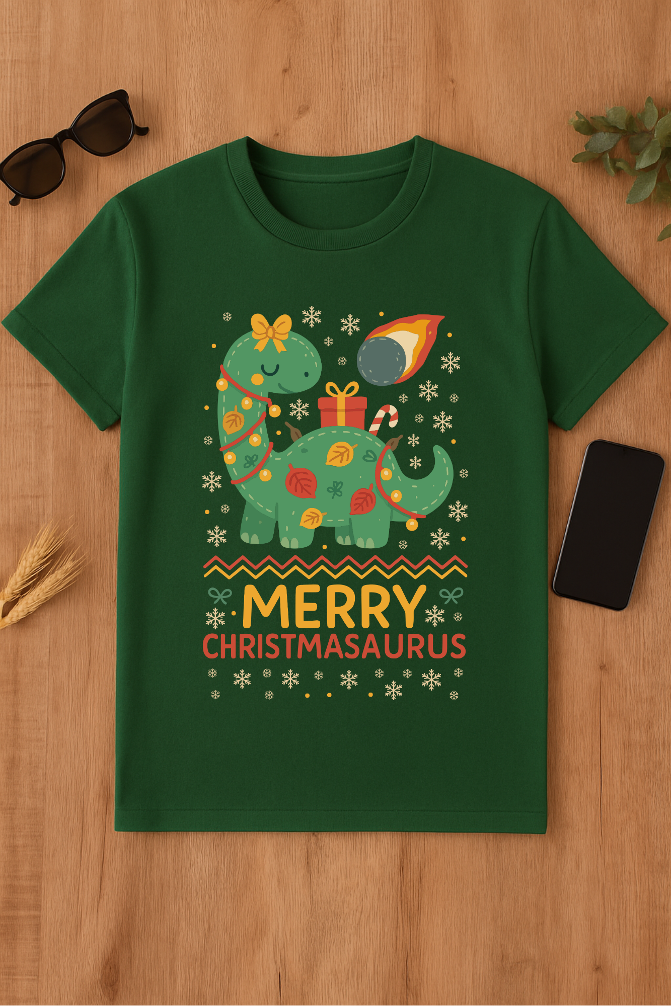 Camiseta Merry Christmasaurus