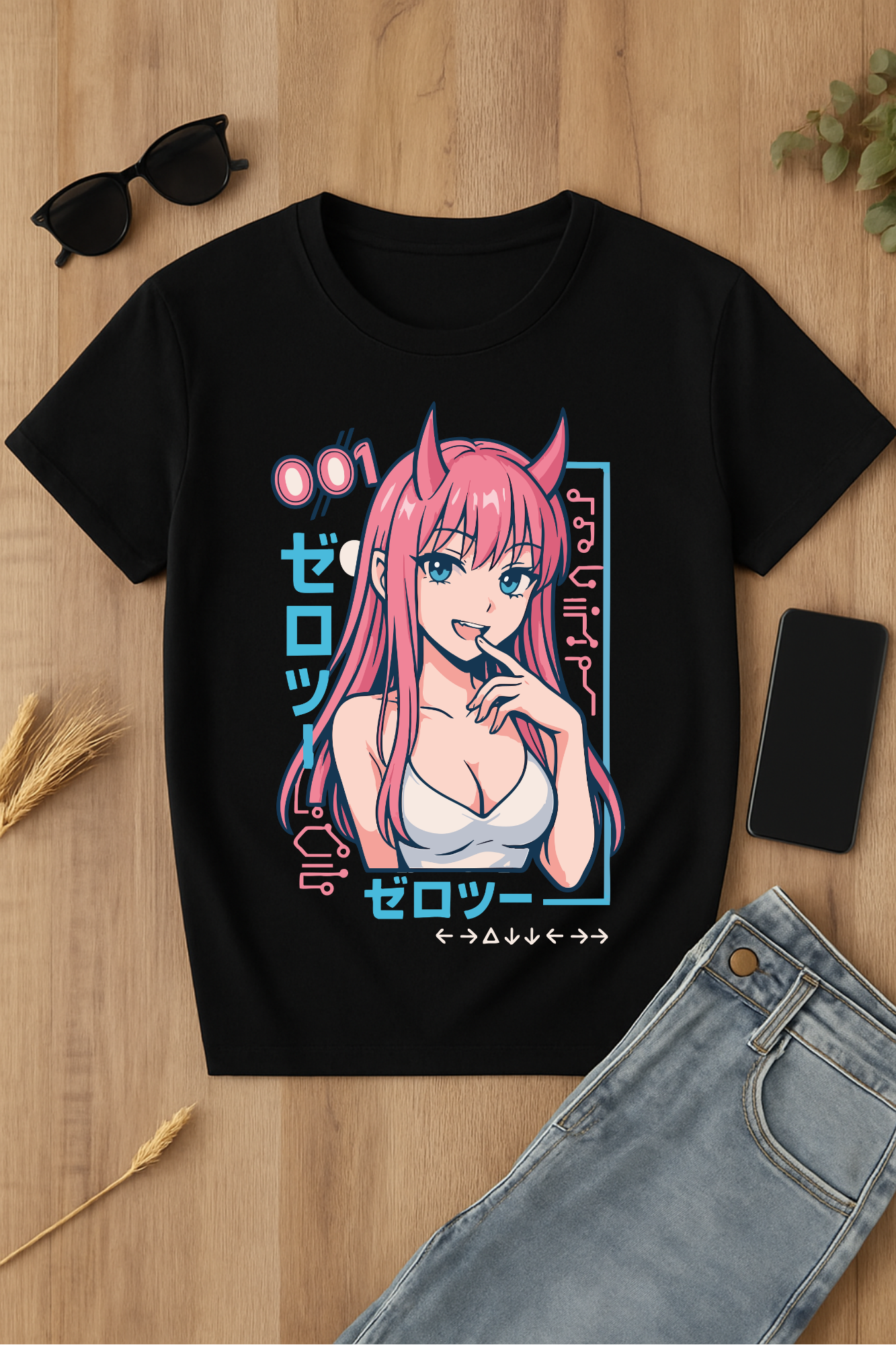 Camiseta anime Zero Two