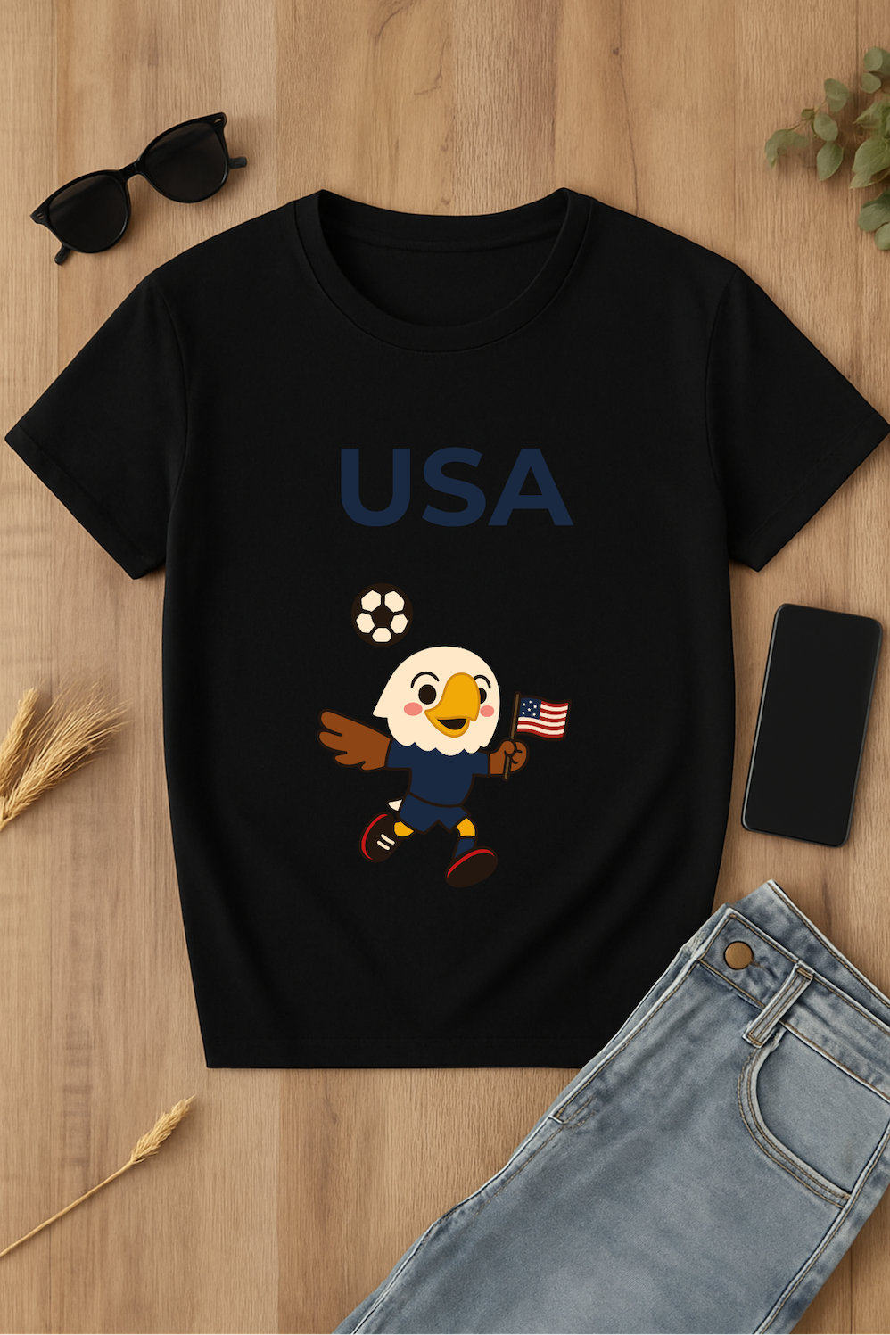 Camiseta USA con águila