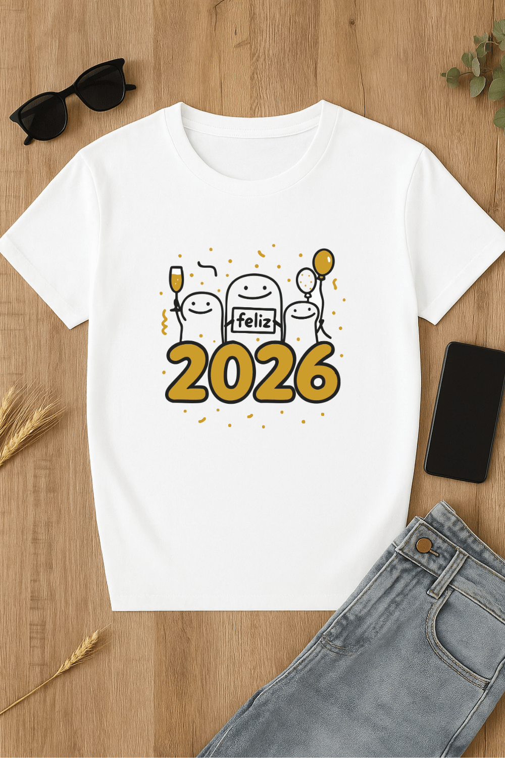 Camiseta Feliz 2026