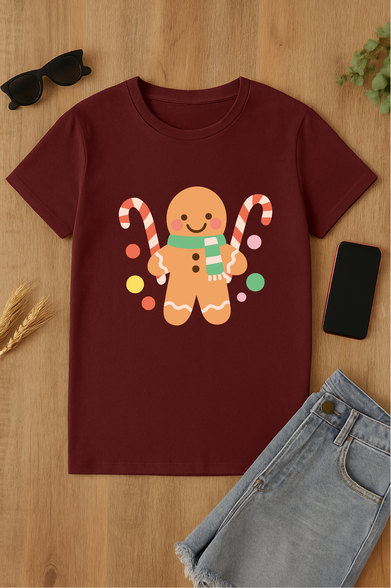 Camiseta de muñeco de jengibre
