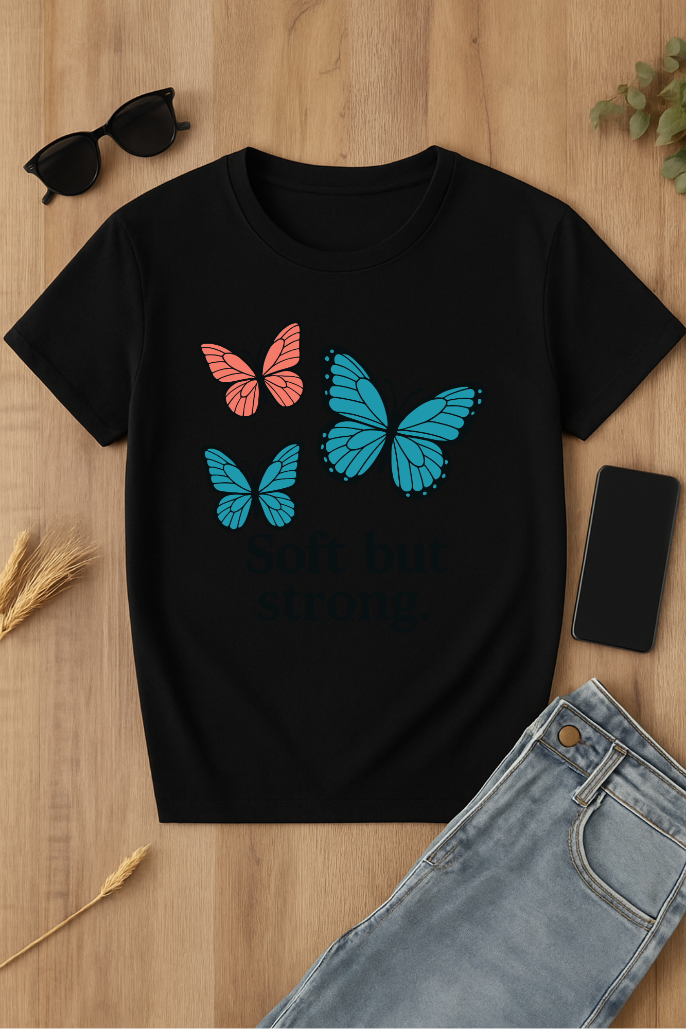 Camiseta de mariposas