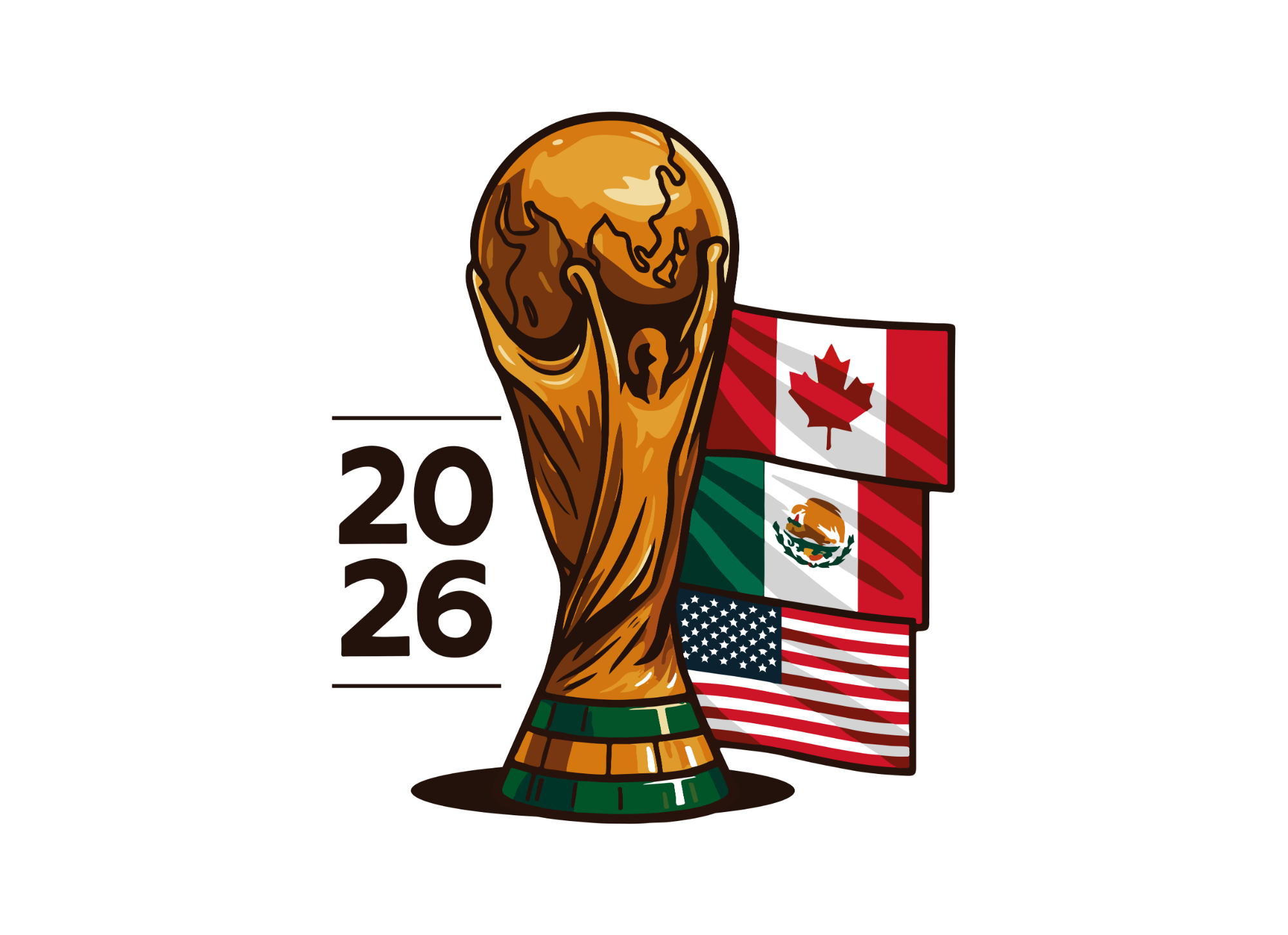 Camiseta Copa Mundial 2026