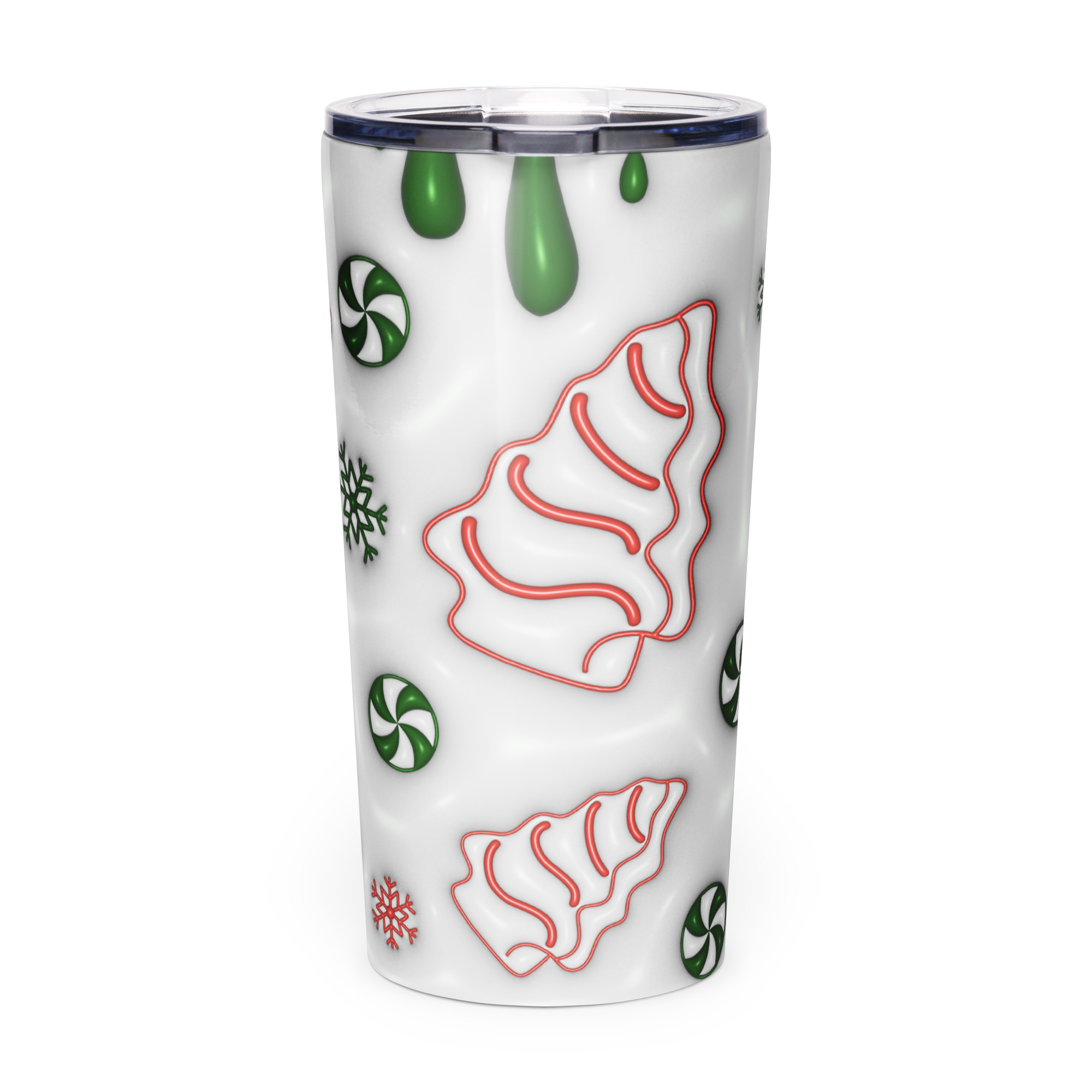 Sweet Season Green Candy Christmas Tumbler