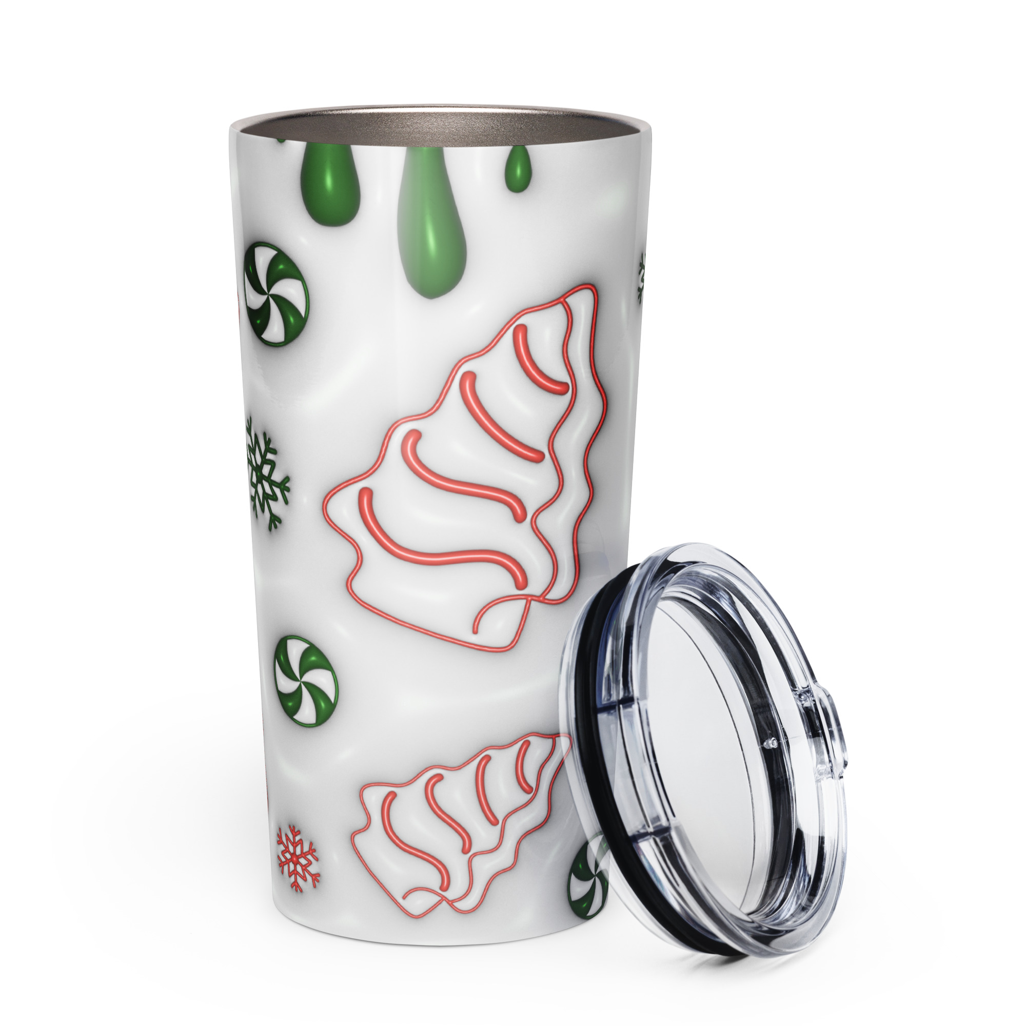 Sweet Season Green Candy Christmas Tumbler