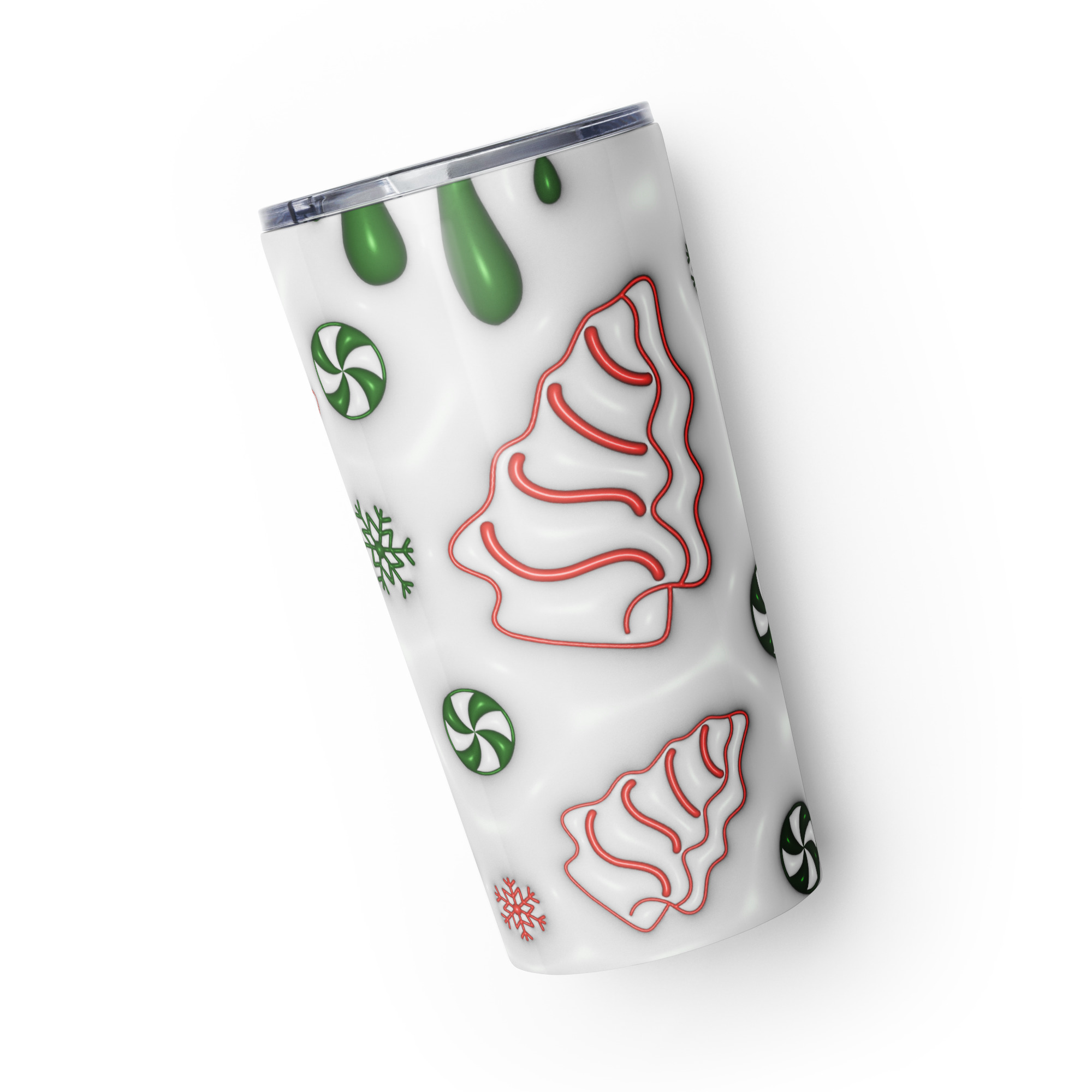 Sweet Season Green Candy Christmas Tumbler