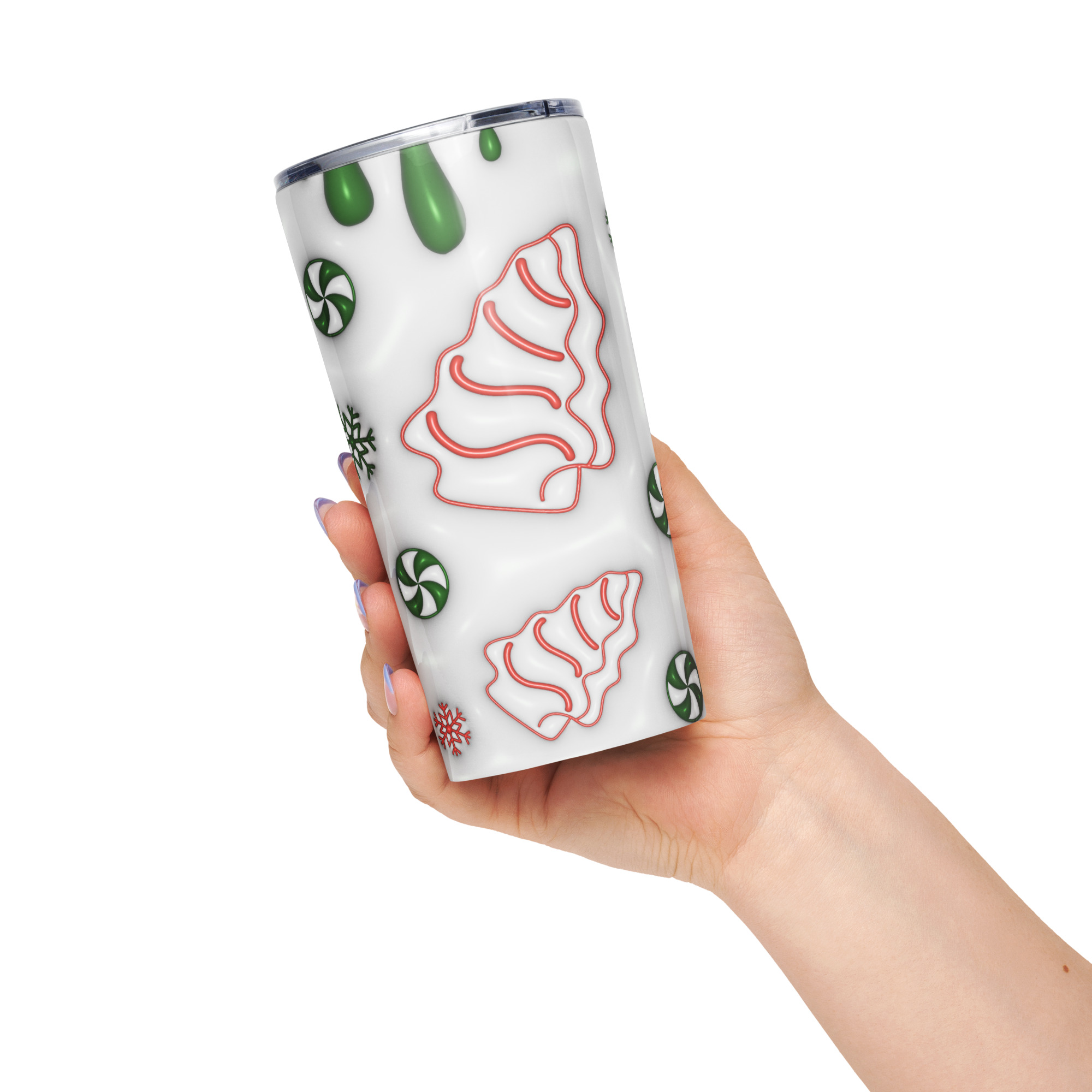 Sweet Season Green Candy Christmas Tumbler