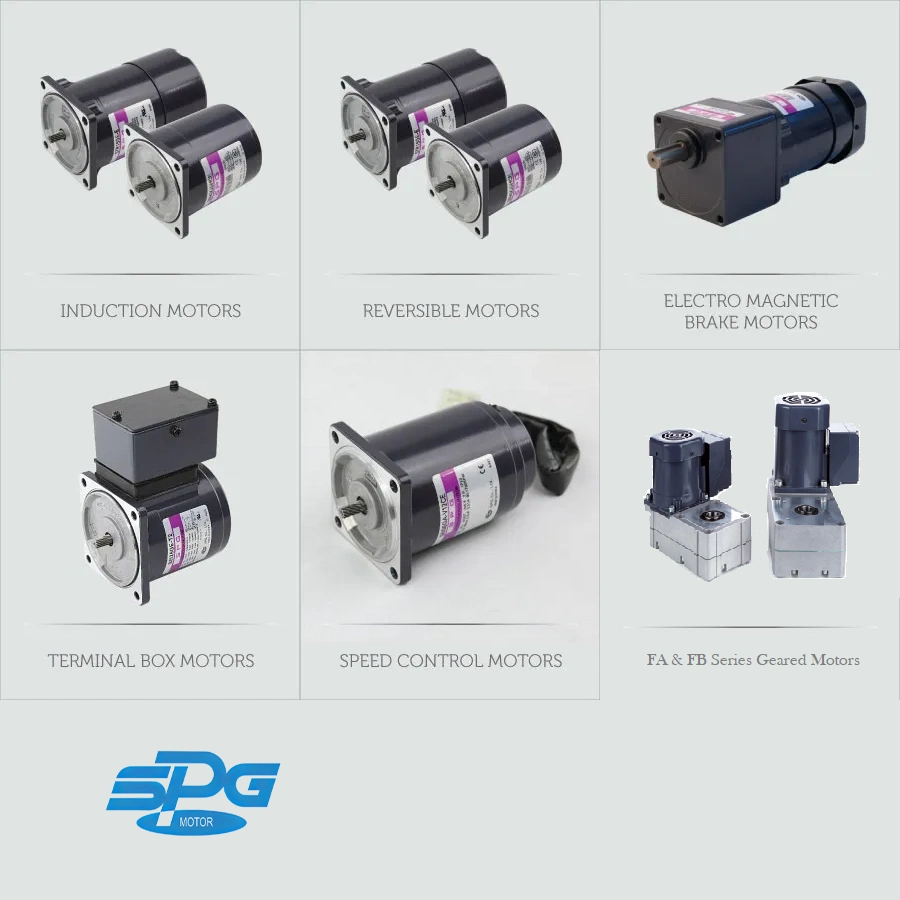 Ηλεκτροκινητήρες AC με Μειωτήρα - SPG Motor