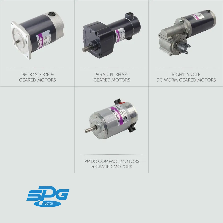 Ηλεκτροκινητήρες DC με Μειωτήρα - SPG Motor