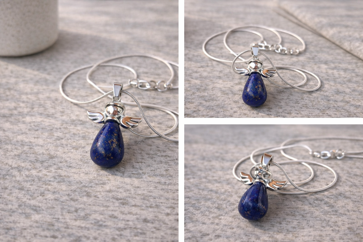 Colier Înger Păzitor – Talisman Albastru Celest