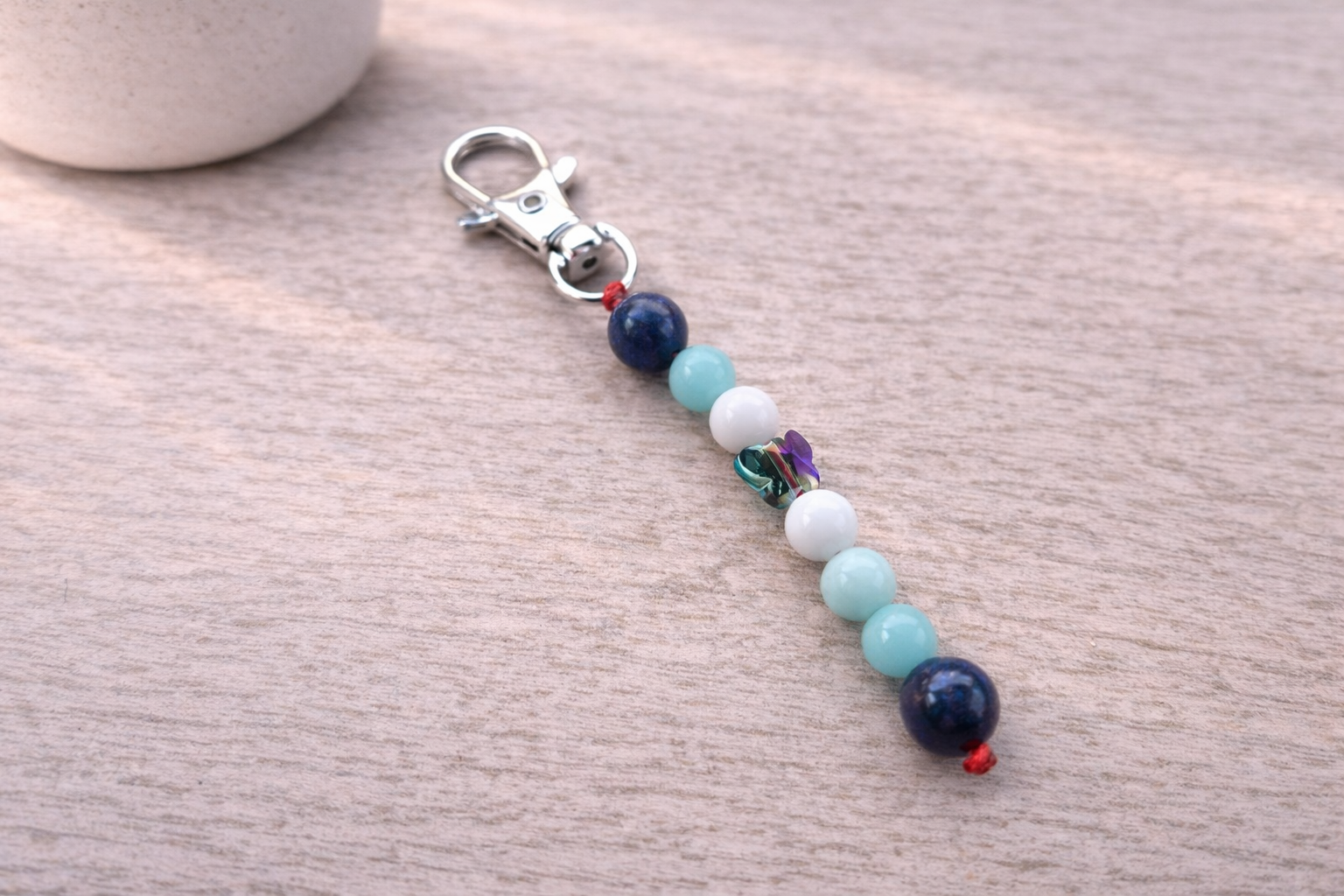 Breloc Zbor Interior – Talisman Agate, Amazonit, Lapis Lazuli