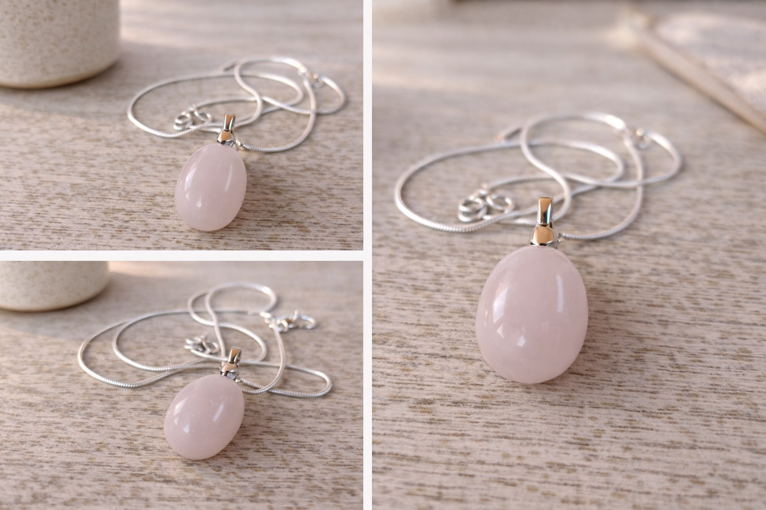 Colier Delicatețe – Talisman Cuarț Roz