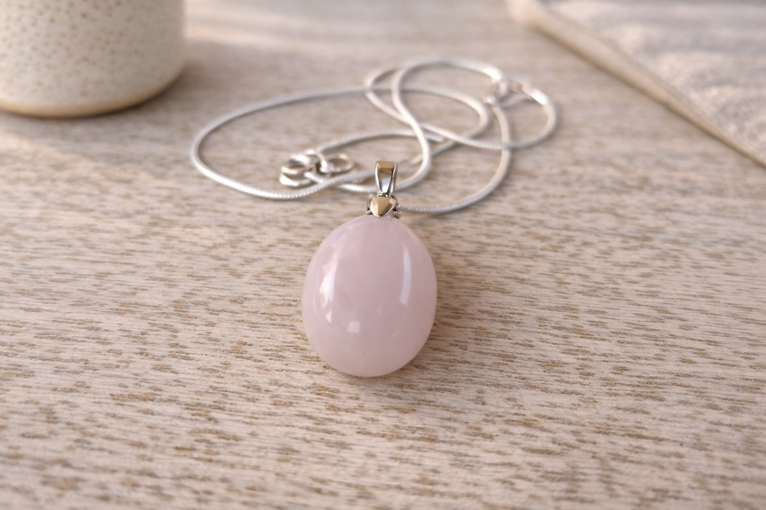 Colier Delicatețe – Talisman Cuarț Roz