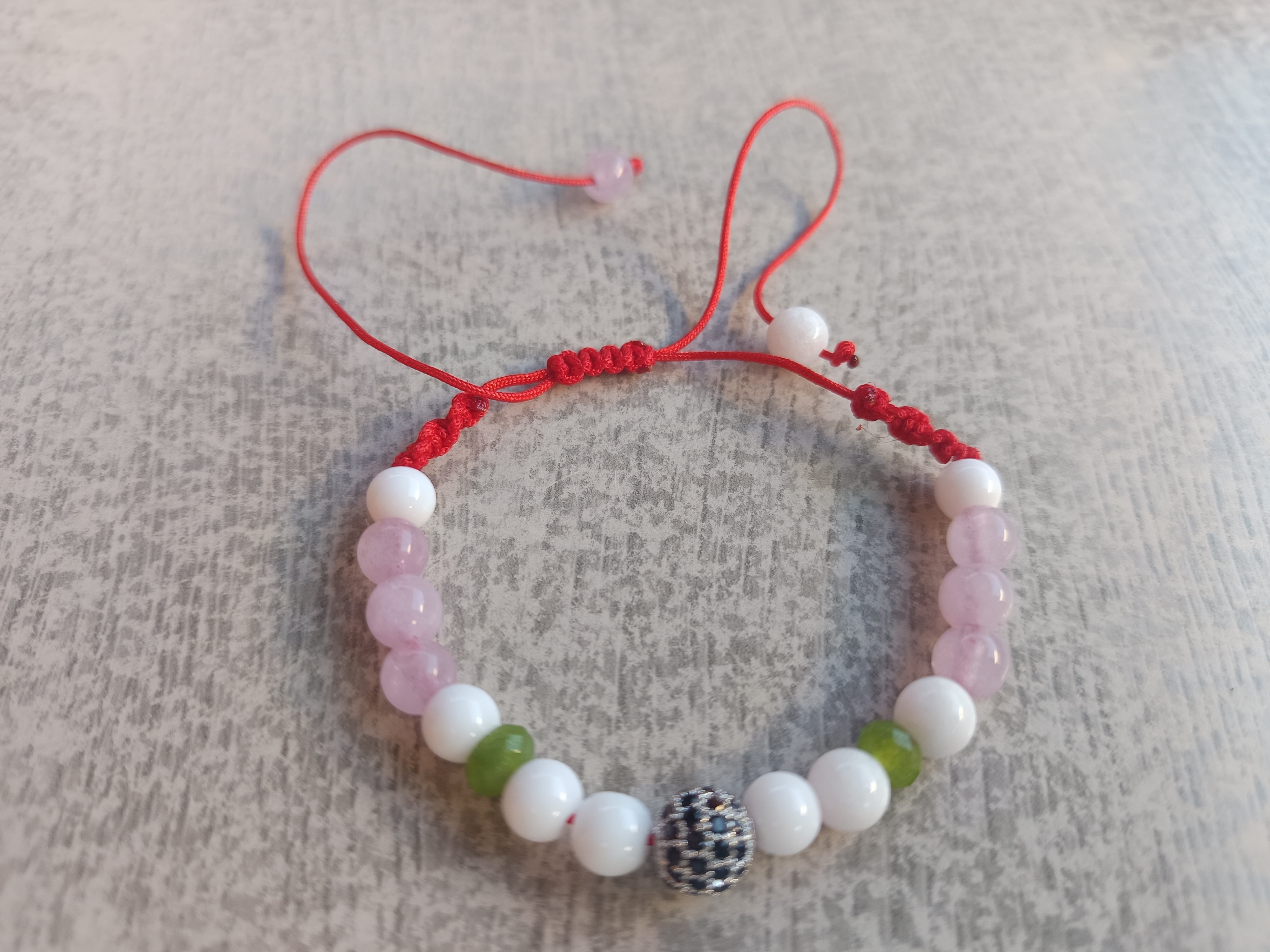 Brățară Armonie Discretă – Talisman cu Agate si Cuarț Roz