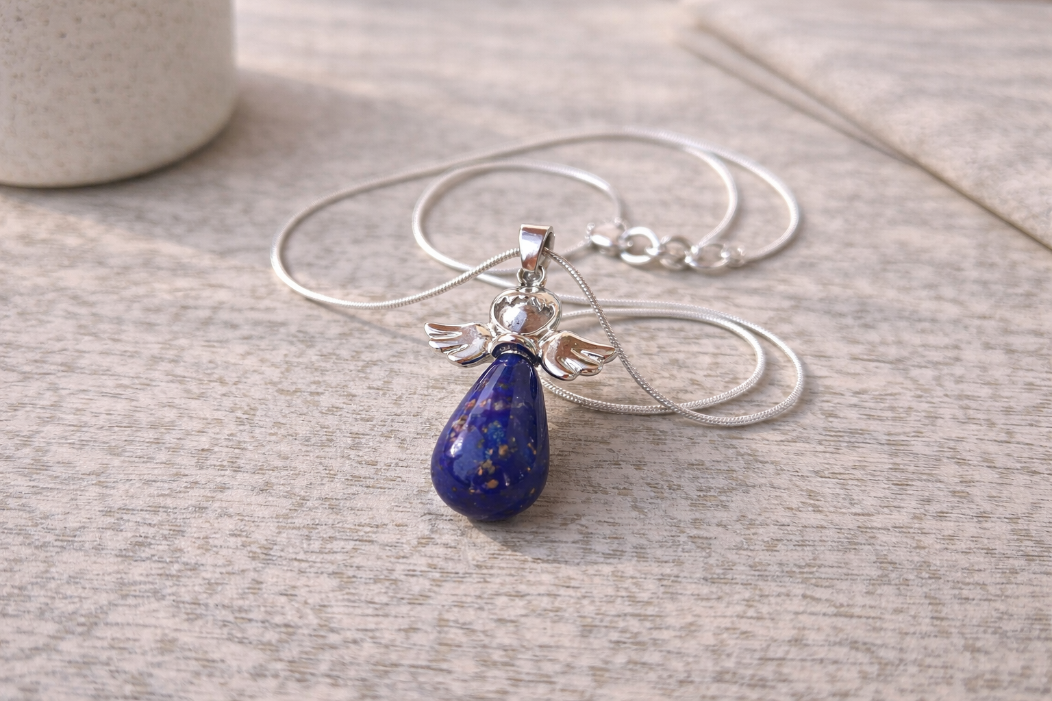 Colier Înger Păzitor – Talisman Albastru Celest