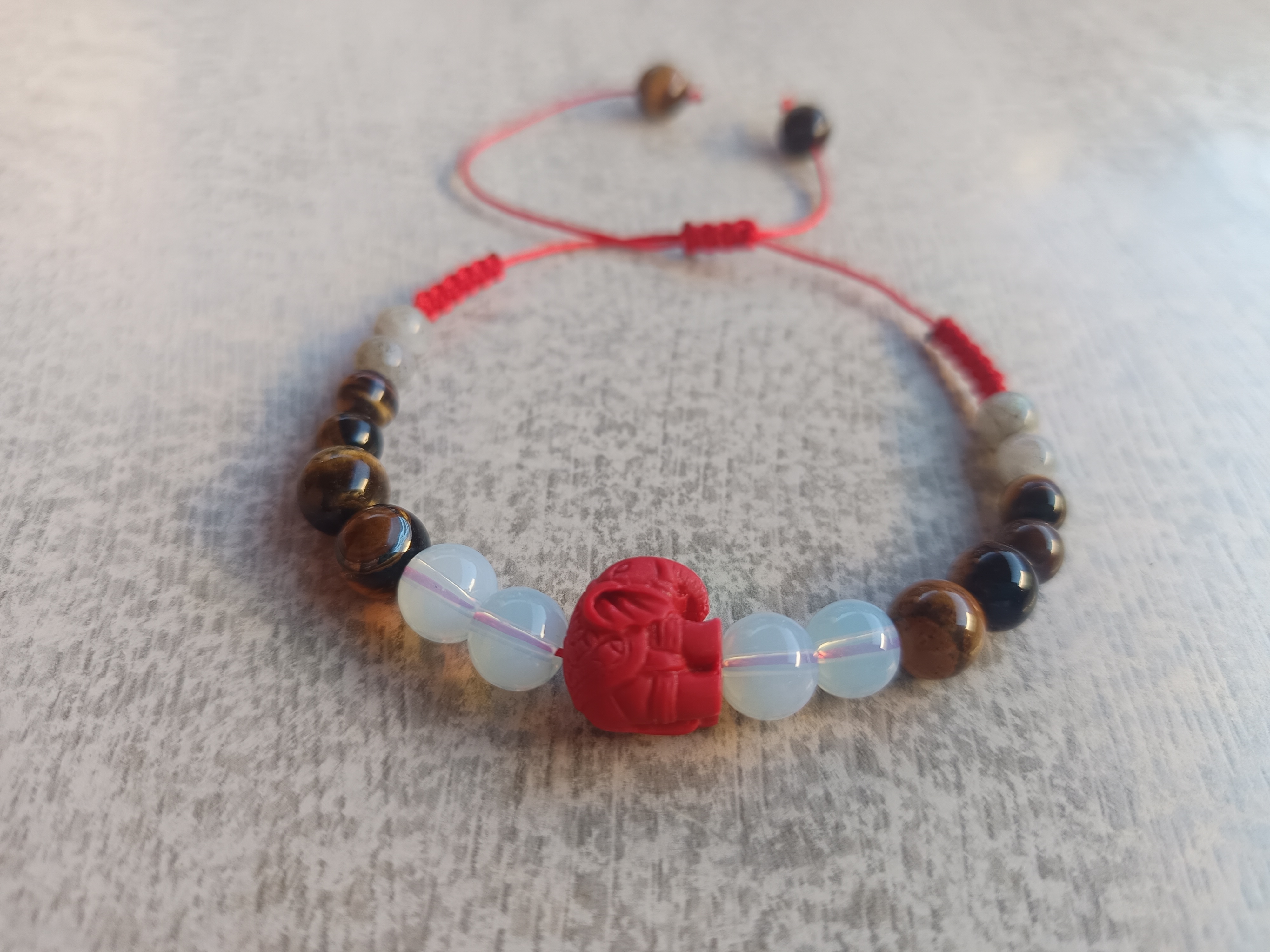 Brățară Forță și Intuiție – Talisman cu Labradorit și Ochi de Tigru