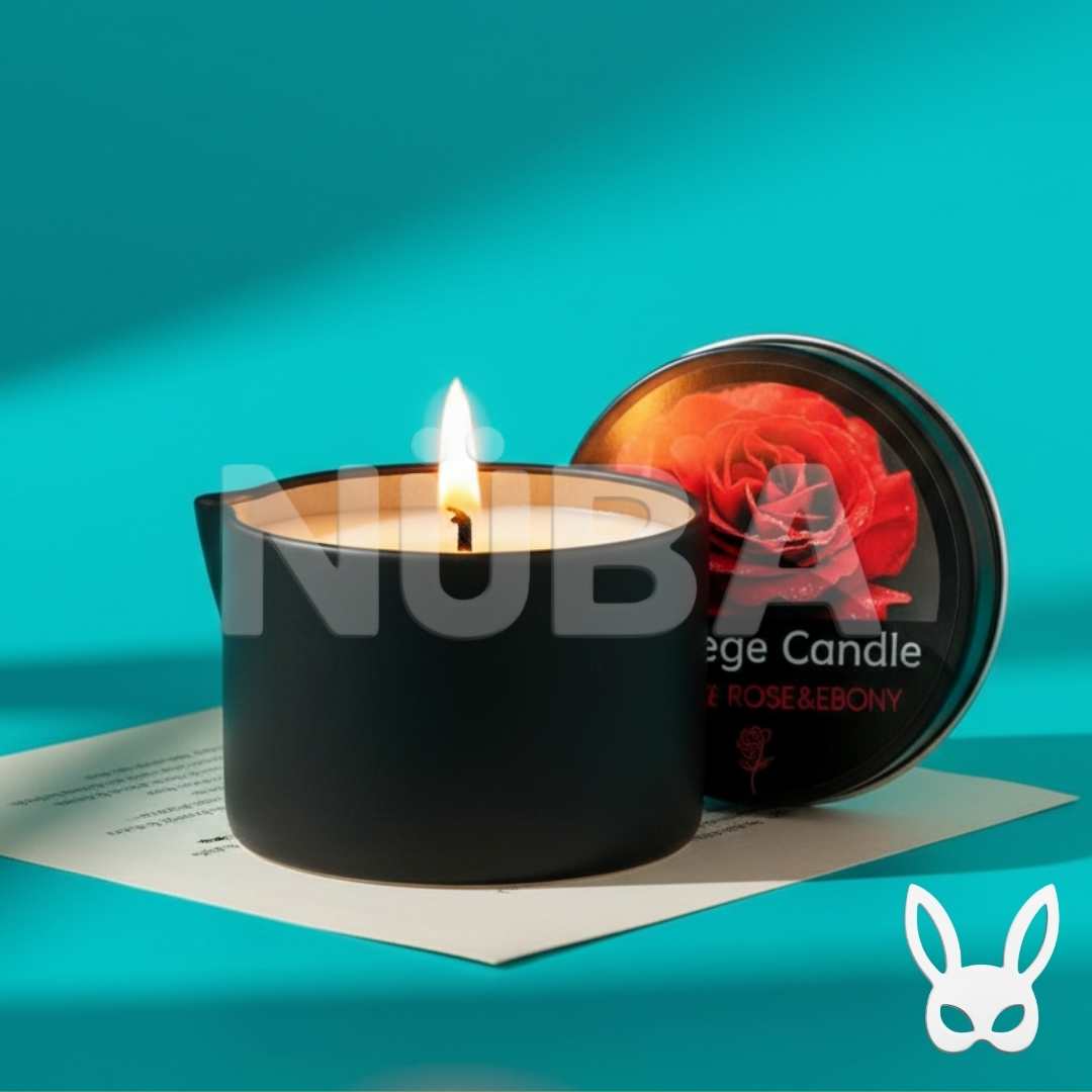 Vela aromática de rosa y ébano