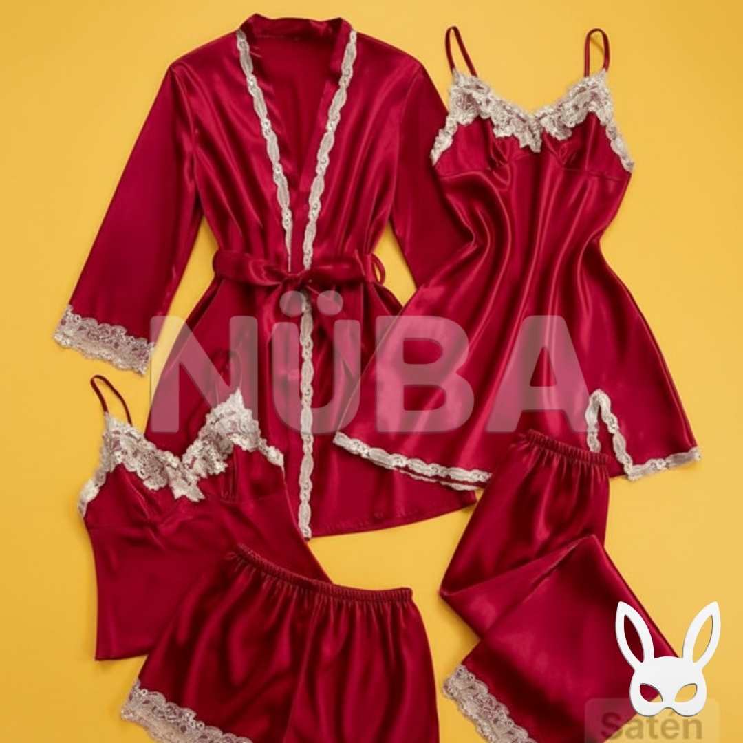 Conjunto de lencería de satén