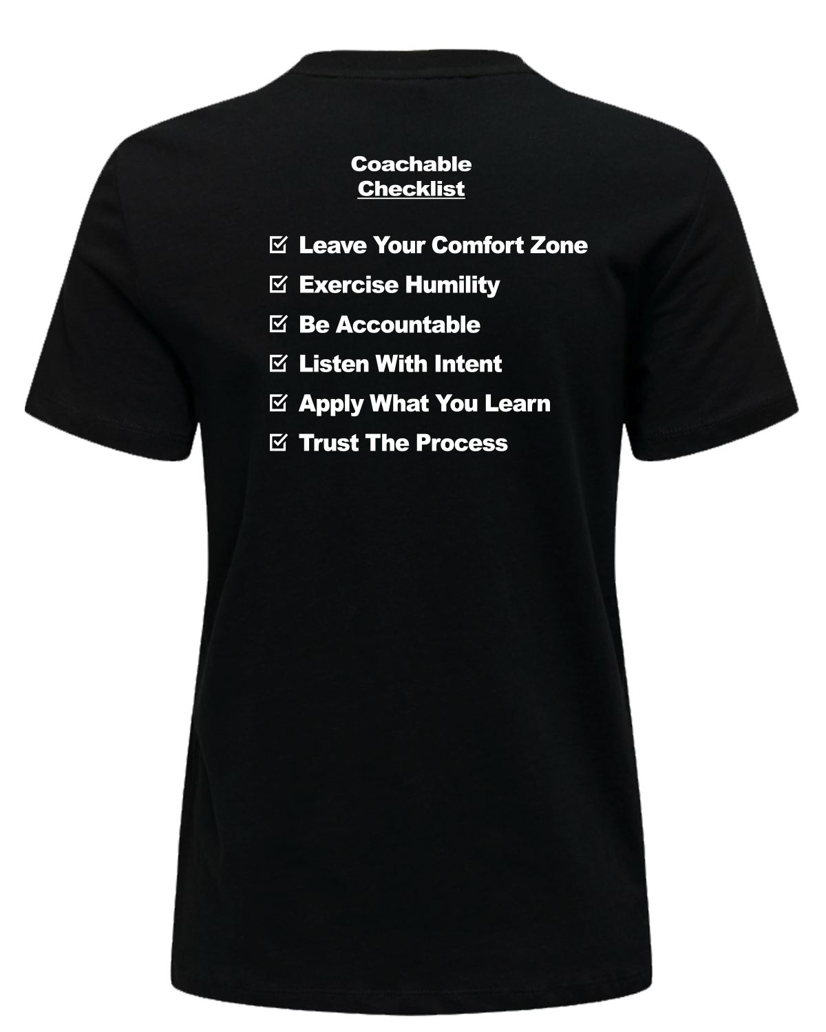 Be Coachable Checklist T-Shirt