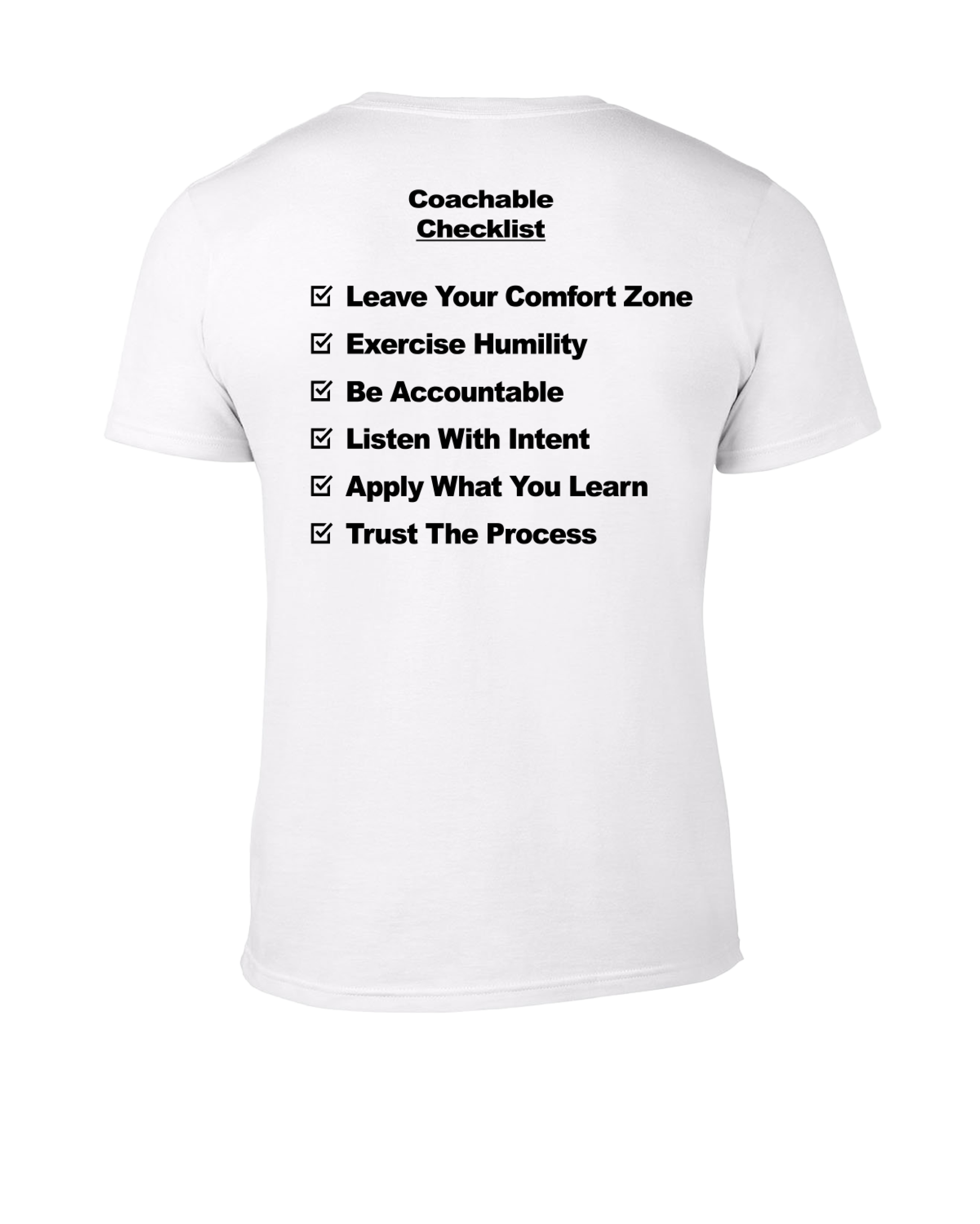 Be Coachable Checklist T-Shirt