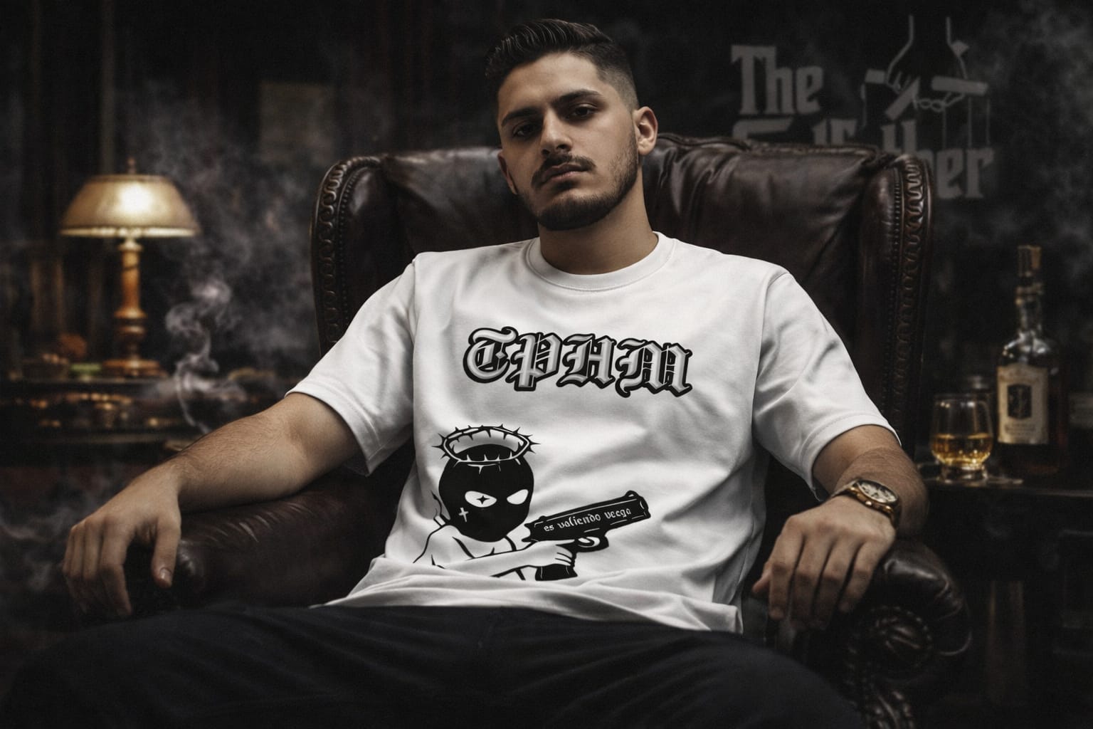 Playera T-shirt TPHM Records modelo sencillo