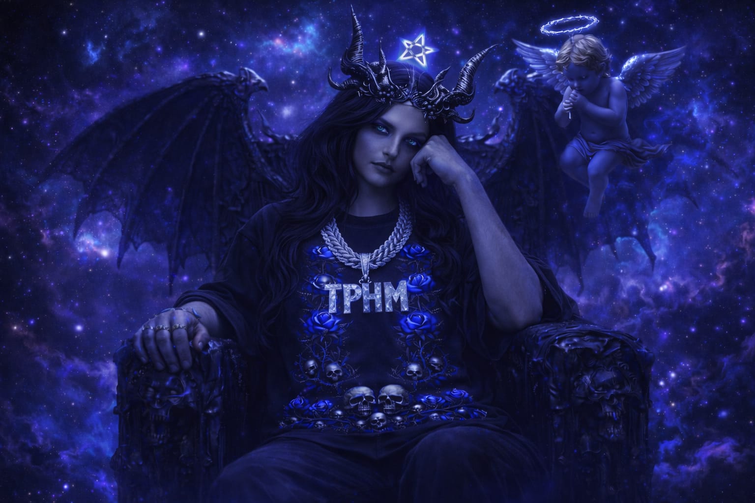 Playera T-shirt Unisex negra Exclusiva TPHM