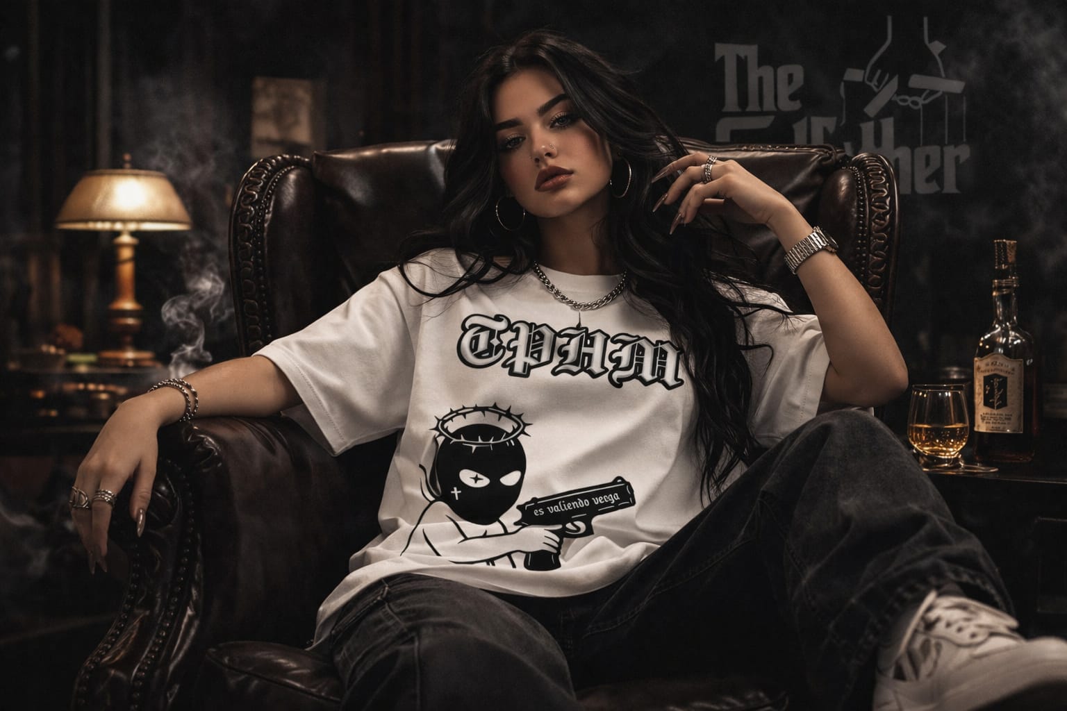 Playera T-shirt TPHM Records modelo sencillo